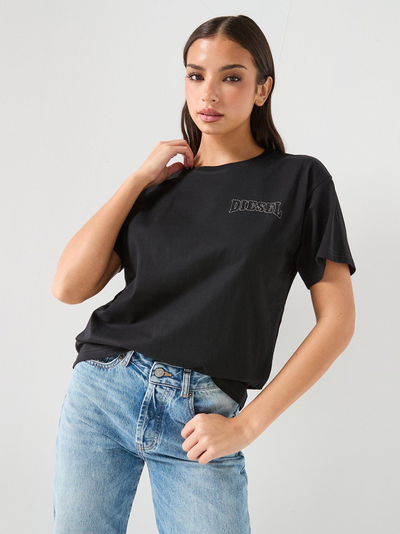 Image 6 of 6 of Diesel Normy Logo T-Shirt - Black