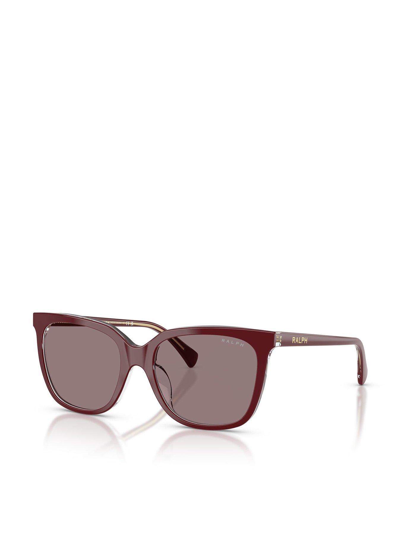 Image 1 of 5 of Ralph 0Ra5343U Square Sunglasses - Transparent Burgundy