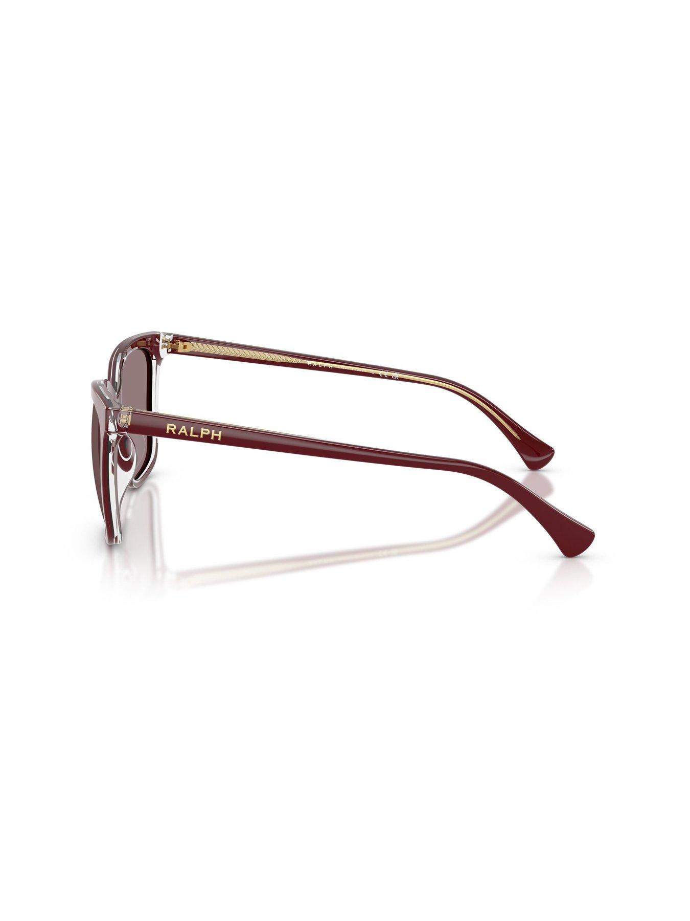 Image 2 of 5 of Ralph 0Ra5343U Square Sunglasses - Transparent Burgundy