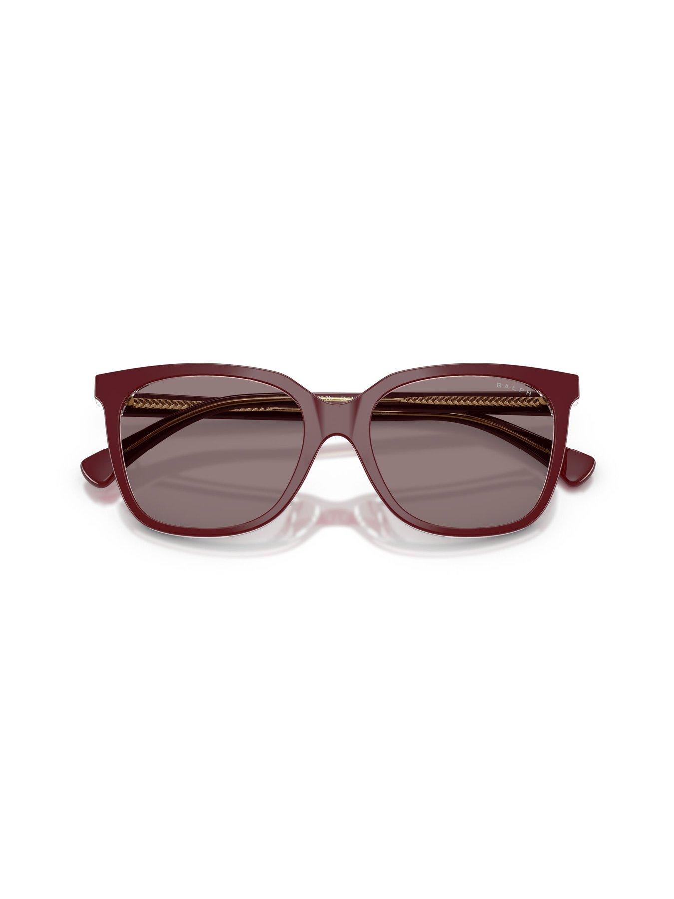 Image 3 of 5 of Ralph 0Ra5343U Square Sunglasses - Transparent Burgundy