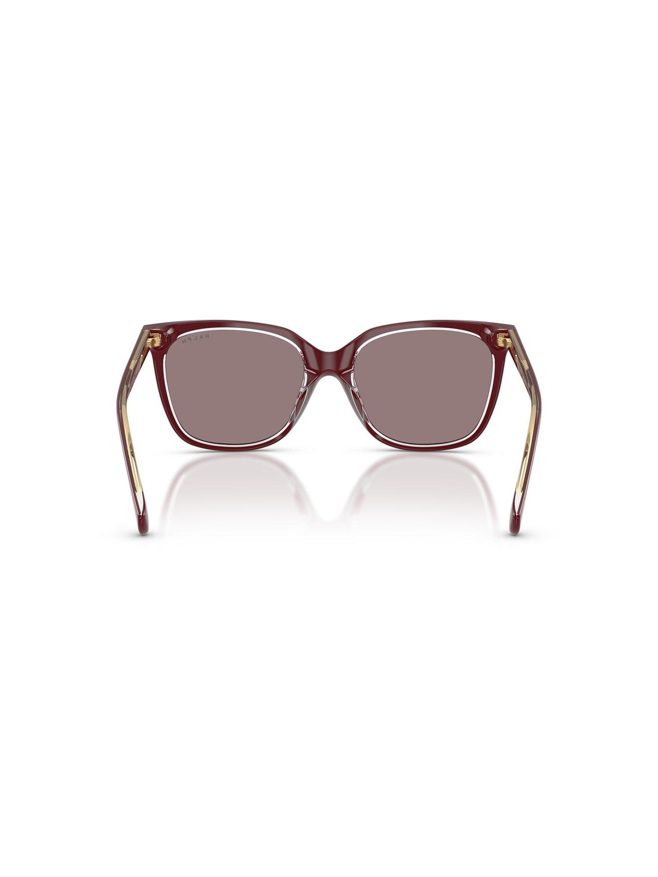 Image 4 of 5 of Ralph 0Ra5343U Square Sunglasses - Transparent Burgundy