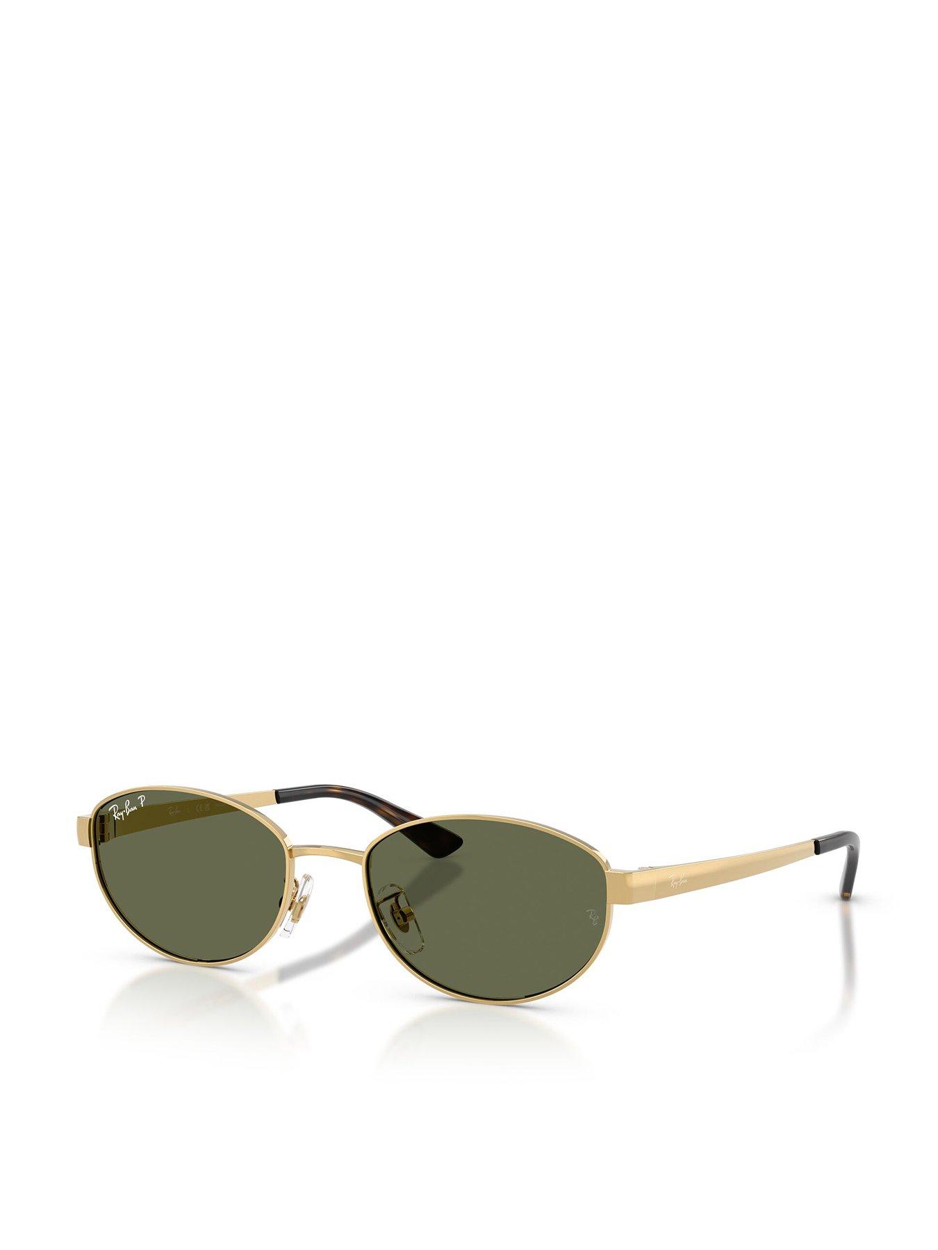 Ray-Ban Ray Ban 0Rb3774D Oval Sunglasses - Green