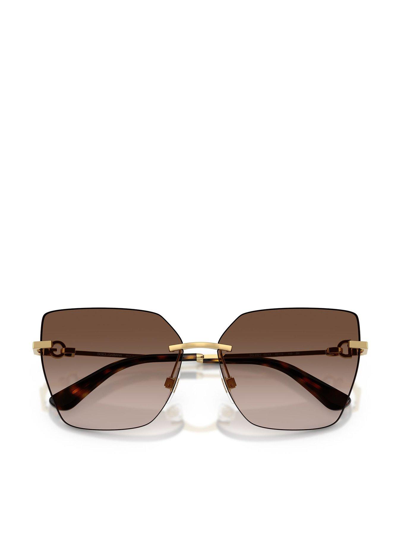 Dolce & Gabbana 0Dg2321 Cat Eye Sunglasses - Gold