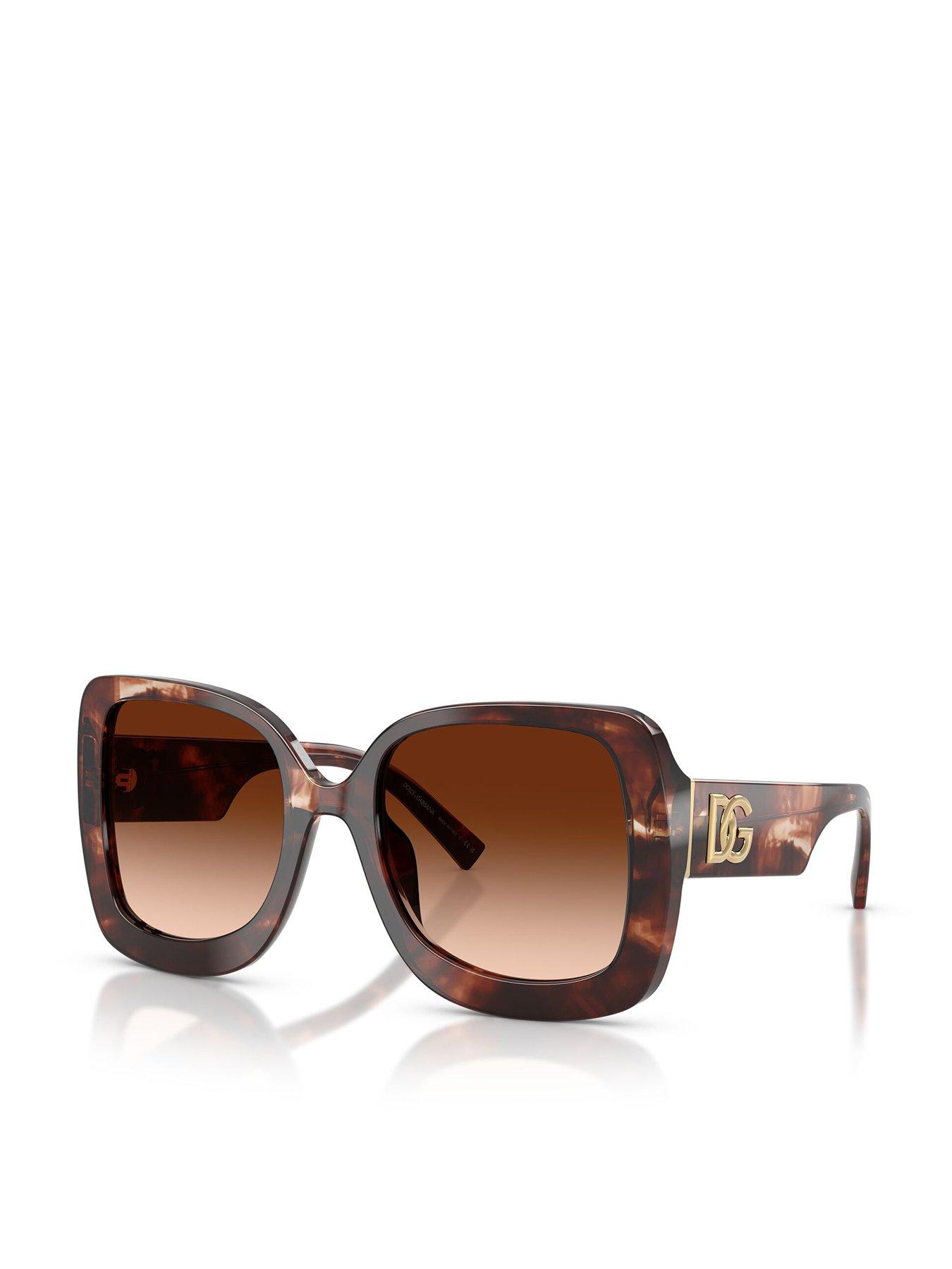 Dolce & Gabbana Square Sunglasses- Brown