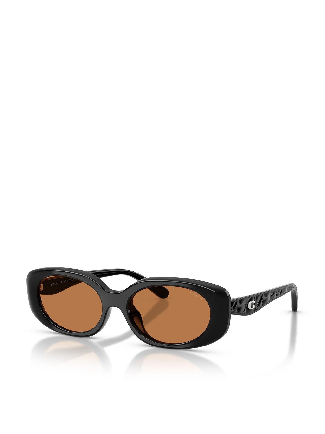 coach-oval-sunglasses--black-with-amber-lens