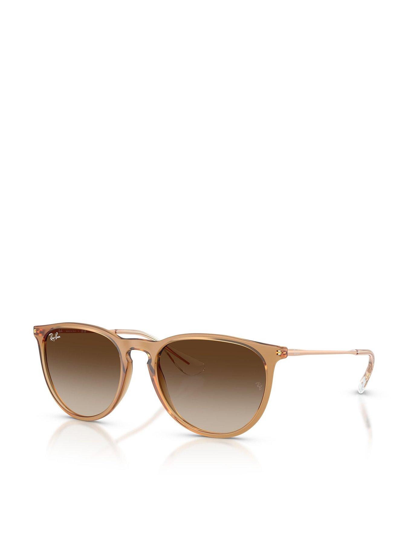 Ray-Ban Erika RB4171, Rubber Beige Sunglasses Gradient Brown lenses, Mojo Glasses - Image 6