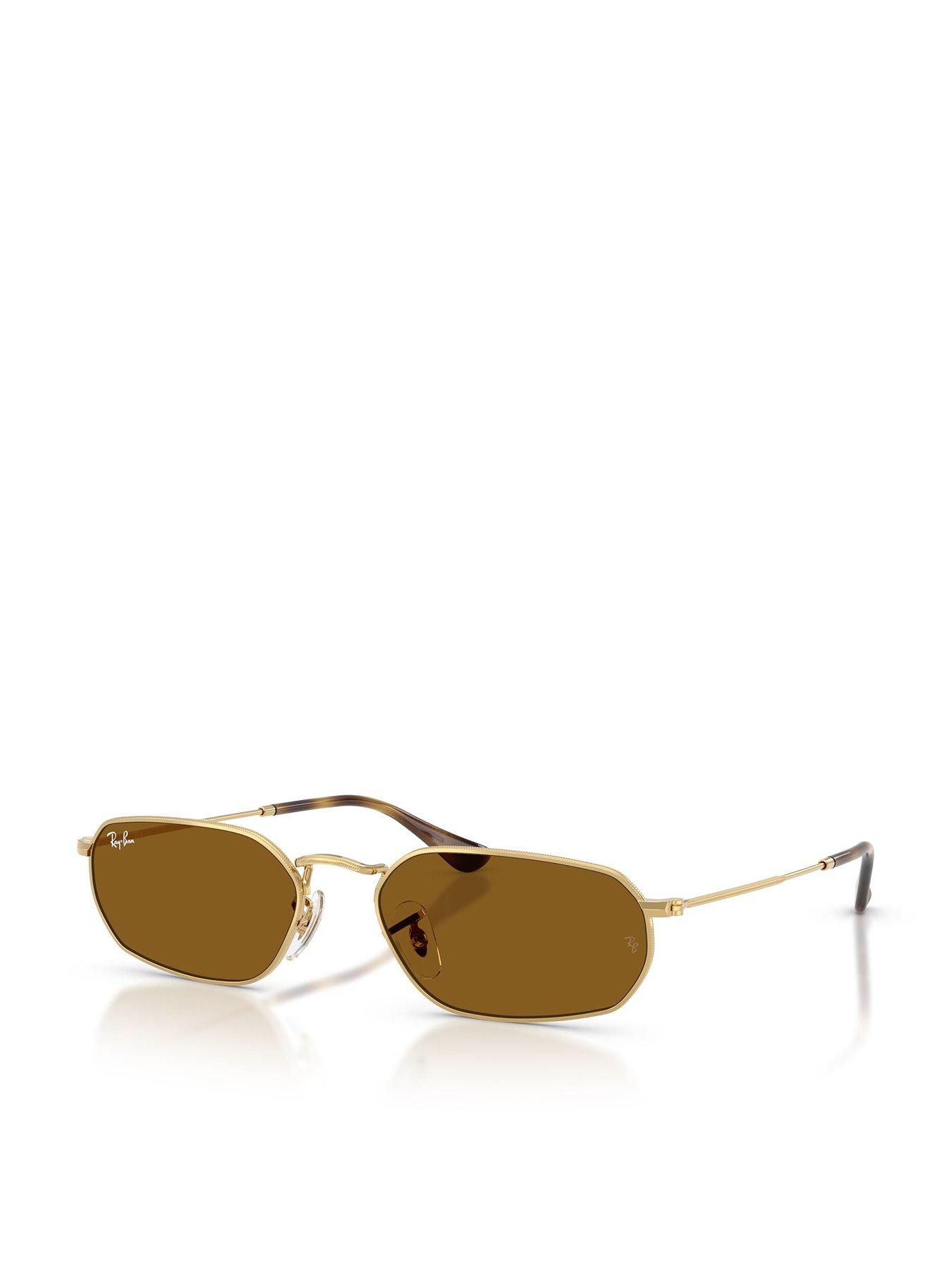 Ray-Ban 0Rb3947 Irregular Sunglasses - Gold