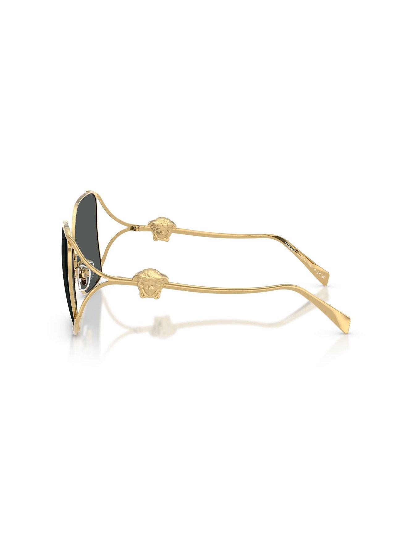 Image 2 of 5 of VERSACE 0Ve2288 Square Sunglasses - Gold