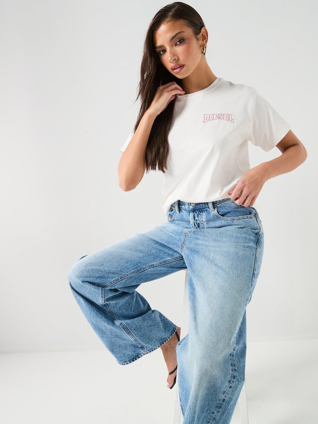 Image 6 of 6 of Diesel Normy Logo T-Shirt - White