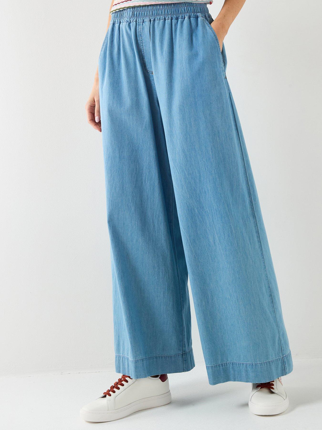 Ps Paul Smith Womens Wide Leg Trousers