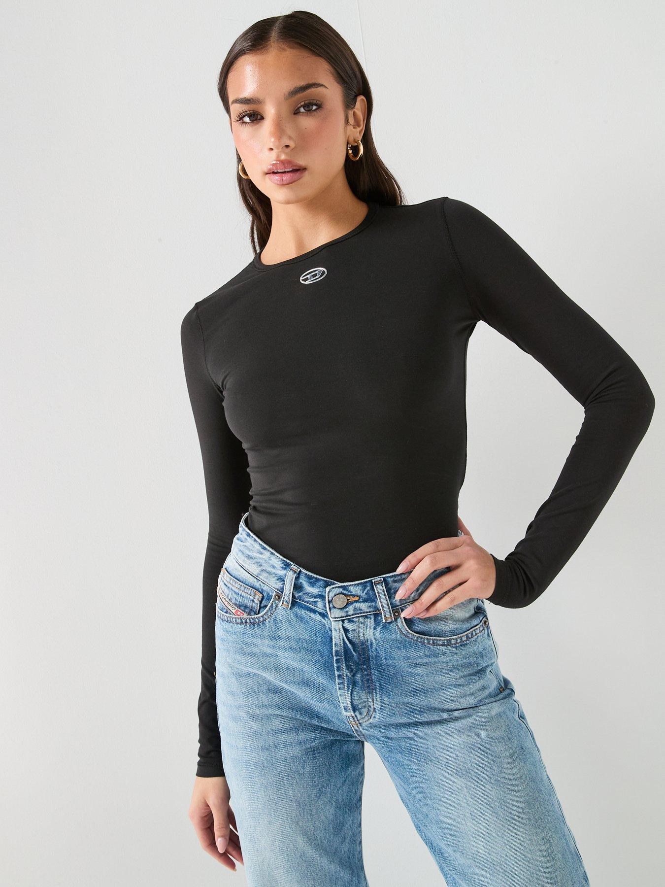 Image 6 of 6 of Diesel Long Sleeve T-Shirt - Black