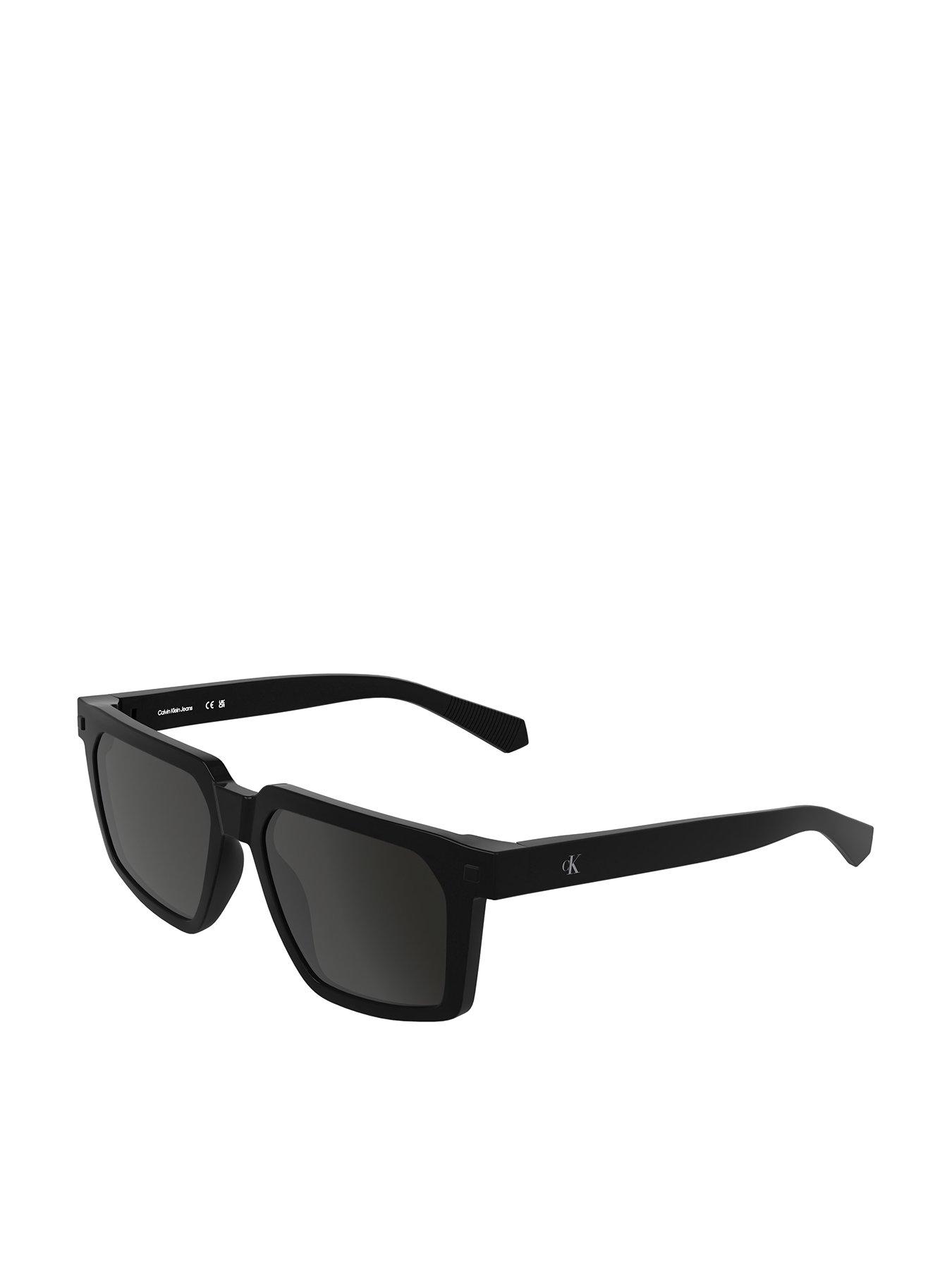 Calvin Klein Jeans Square Sunglasses, Black, Men