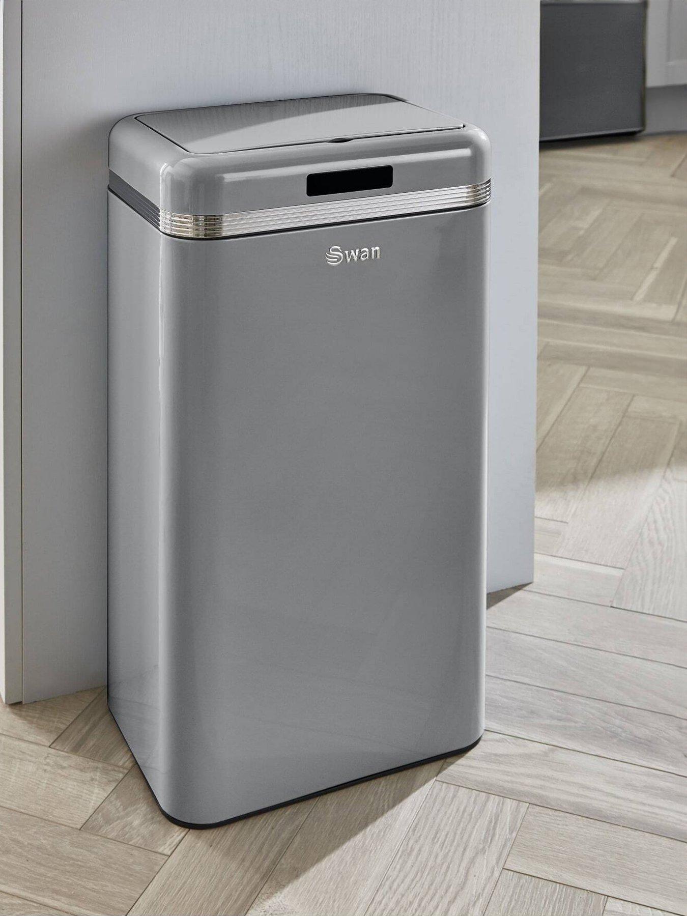 Swan Retro 45l Square Sensor Bin