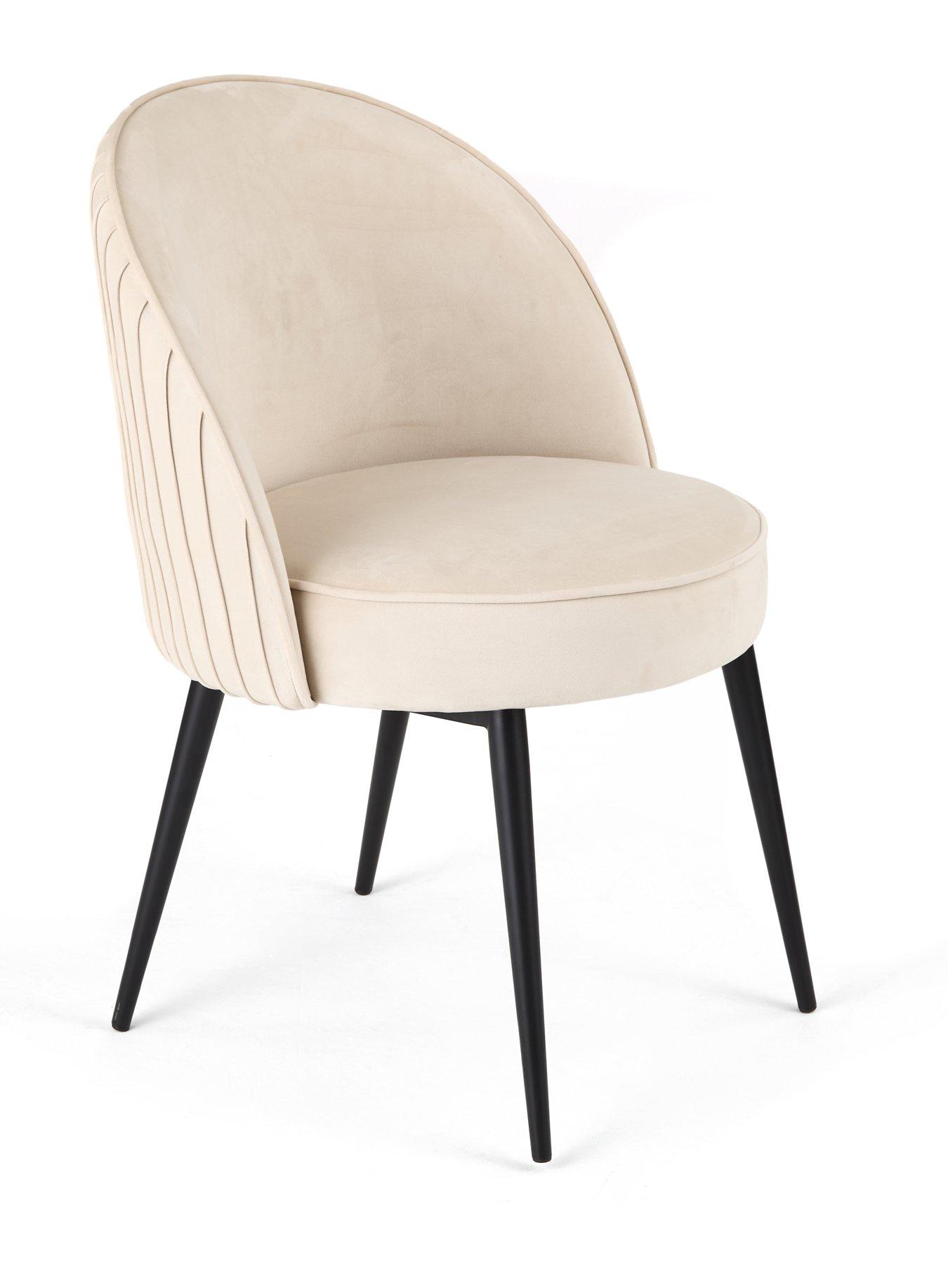Image 6 of 7 of The Very Collection Carina Black 120cm Round Dining Table &amp; 4 Mia Chairs - FSC&reg; Certified