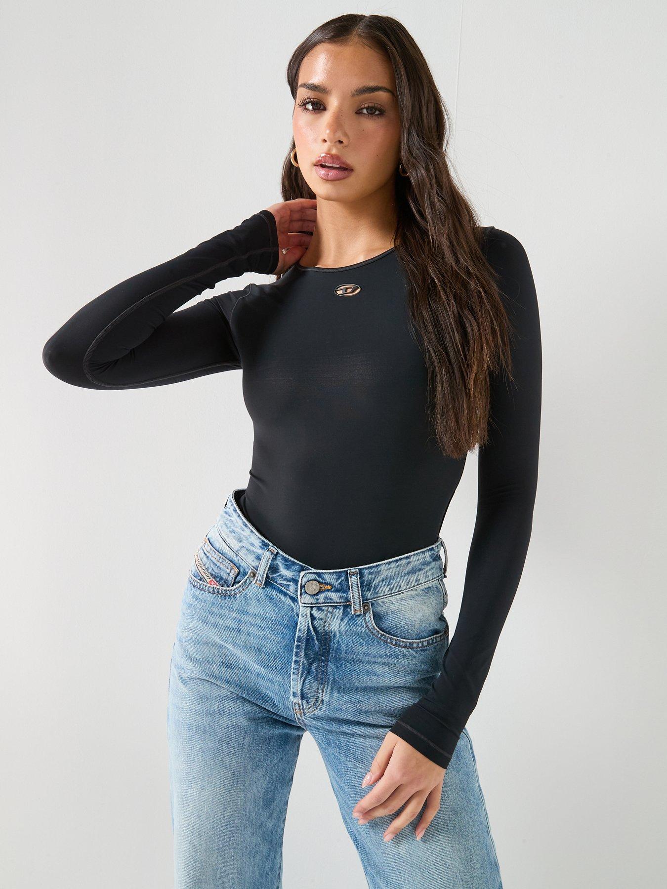 Image 1 of 6 of Diesel Angelica Bodysuit - Black