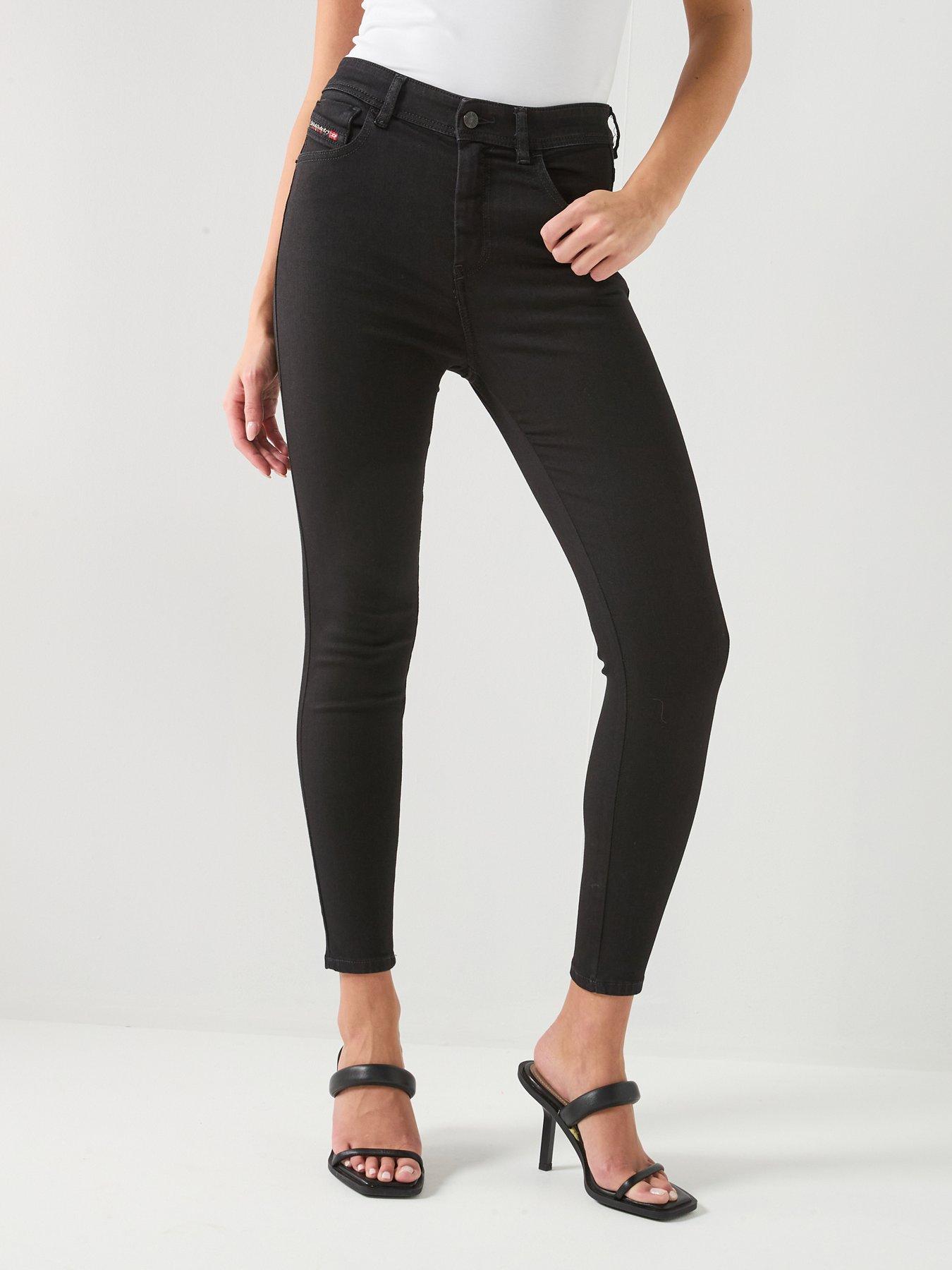 Diesel 1984 Slandy-High Rise Super Skinny Jeans - Black