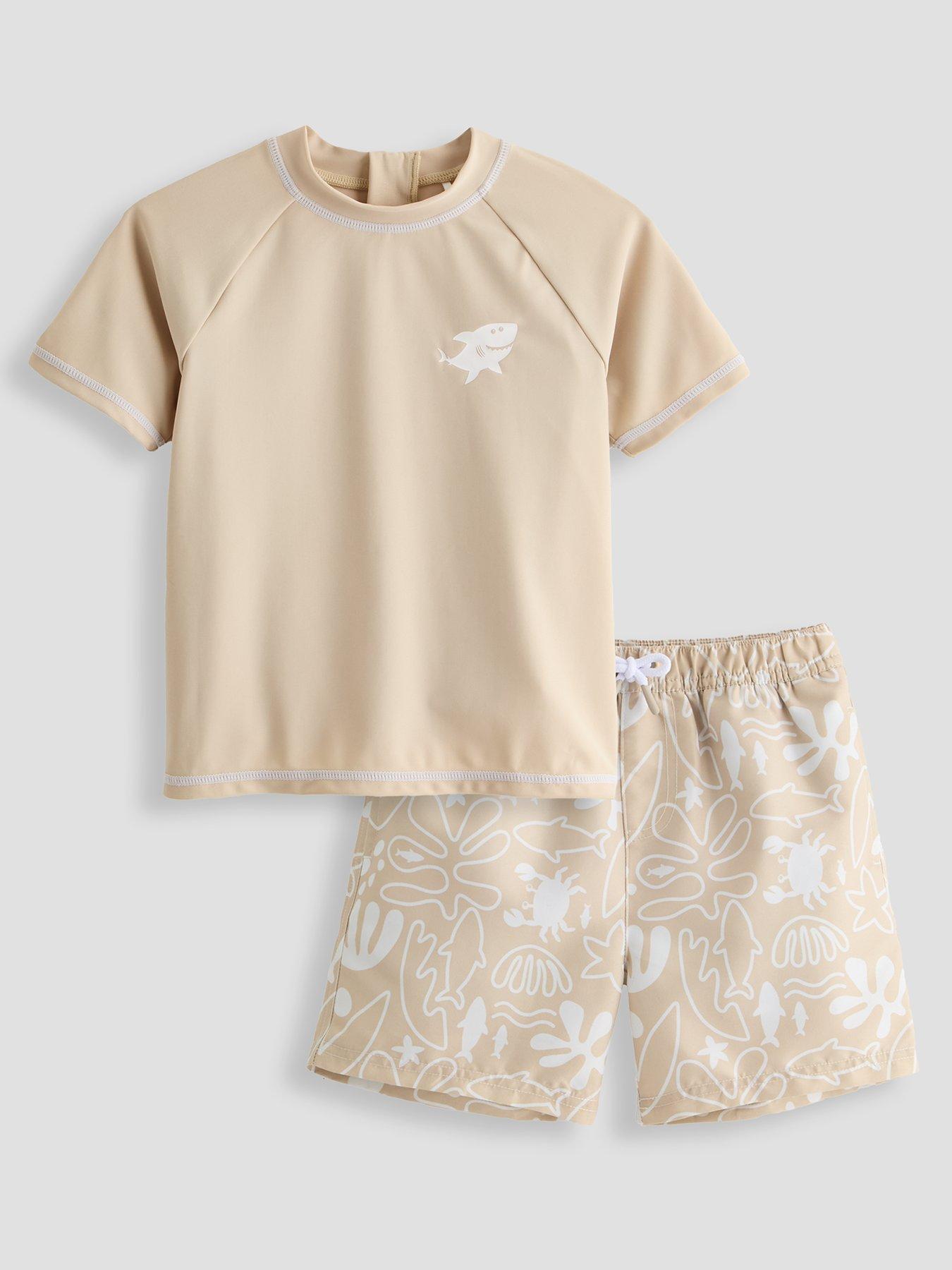 The Very Collection Kids Neitral Sunsafe And Short Set - Multi