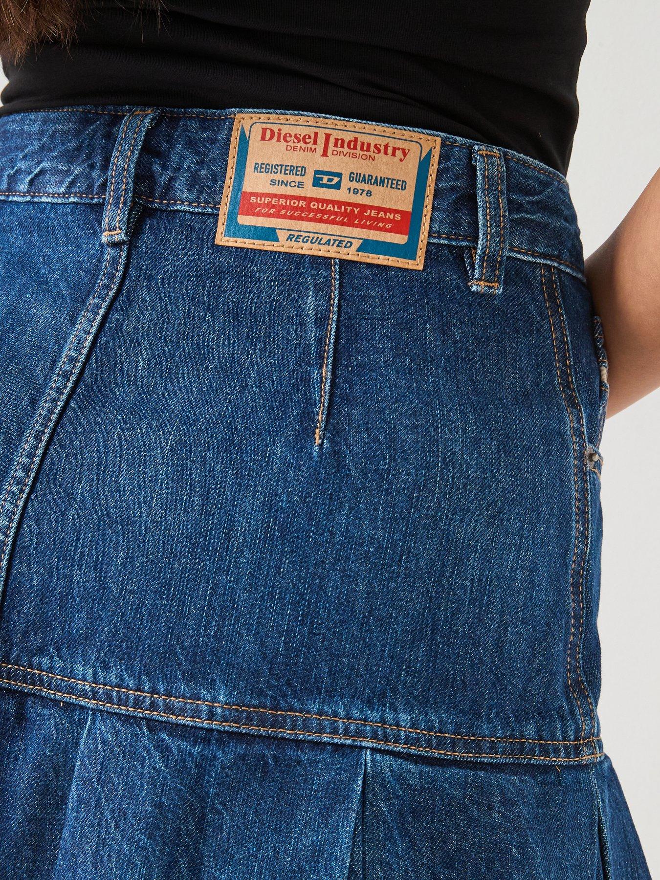 Image 5 of 6 of Diesel De-Reen Denim Skirt - Dark Blue