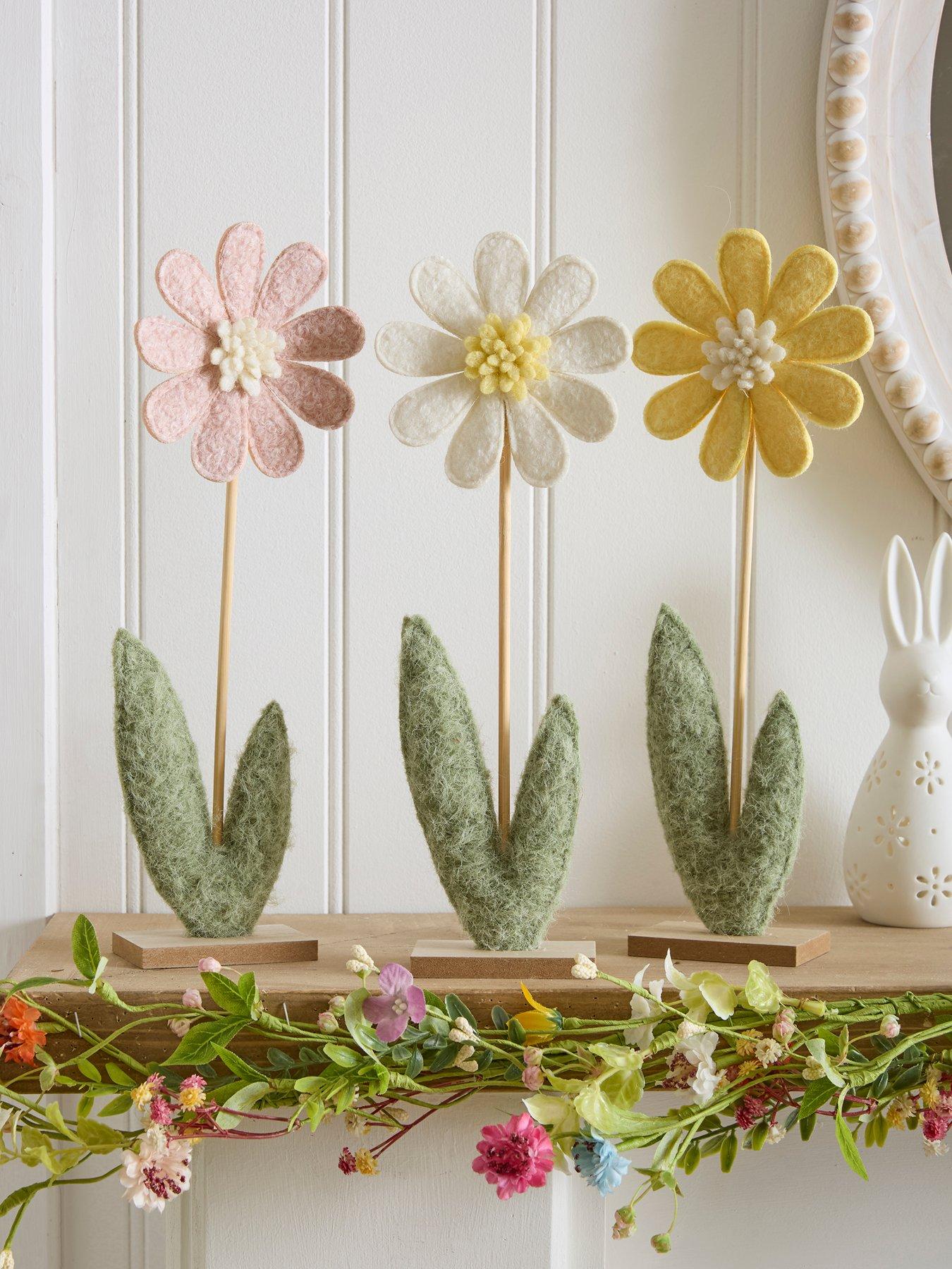 Heaven Sends Felt Flowers Set Of 3
