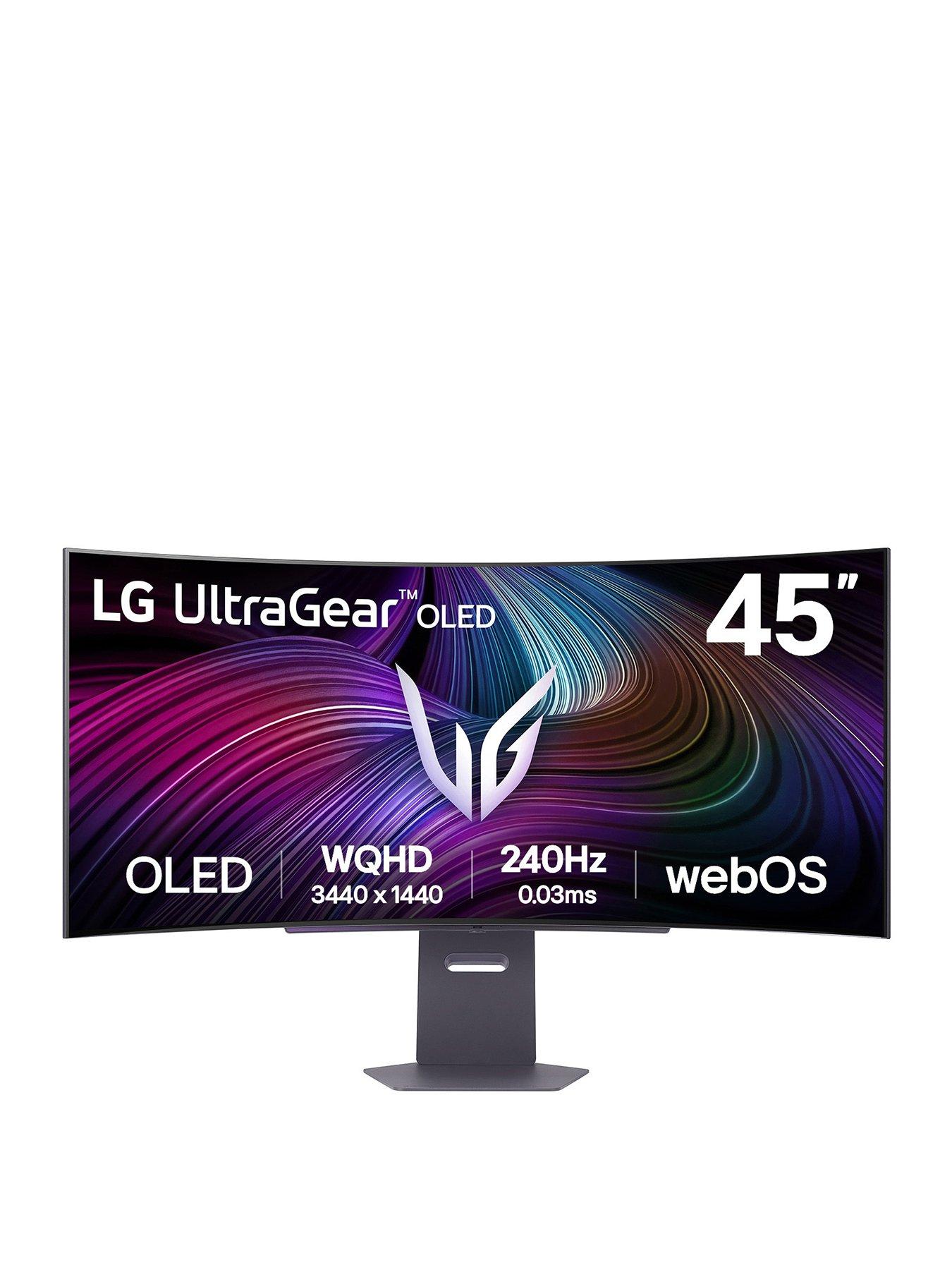 LG 45in UltraGear OLED WQHD 240Hz 0.03ms G-Sync Compatible 800R Curved Gaming Monitor with webOS