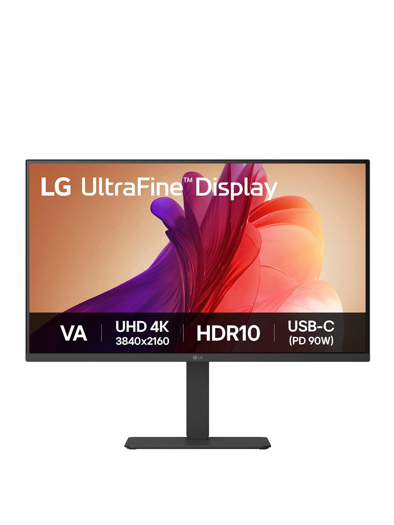 LG 32in IPS 4K UHD Monitor with USB-C (90w PD) Speakers & Height ...