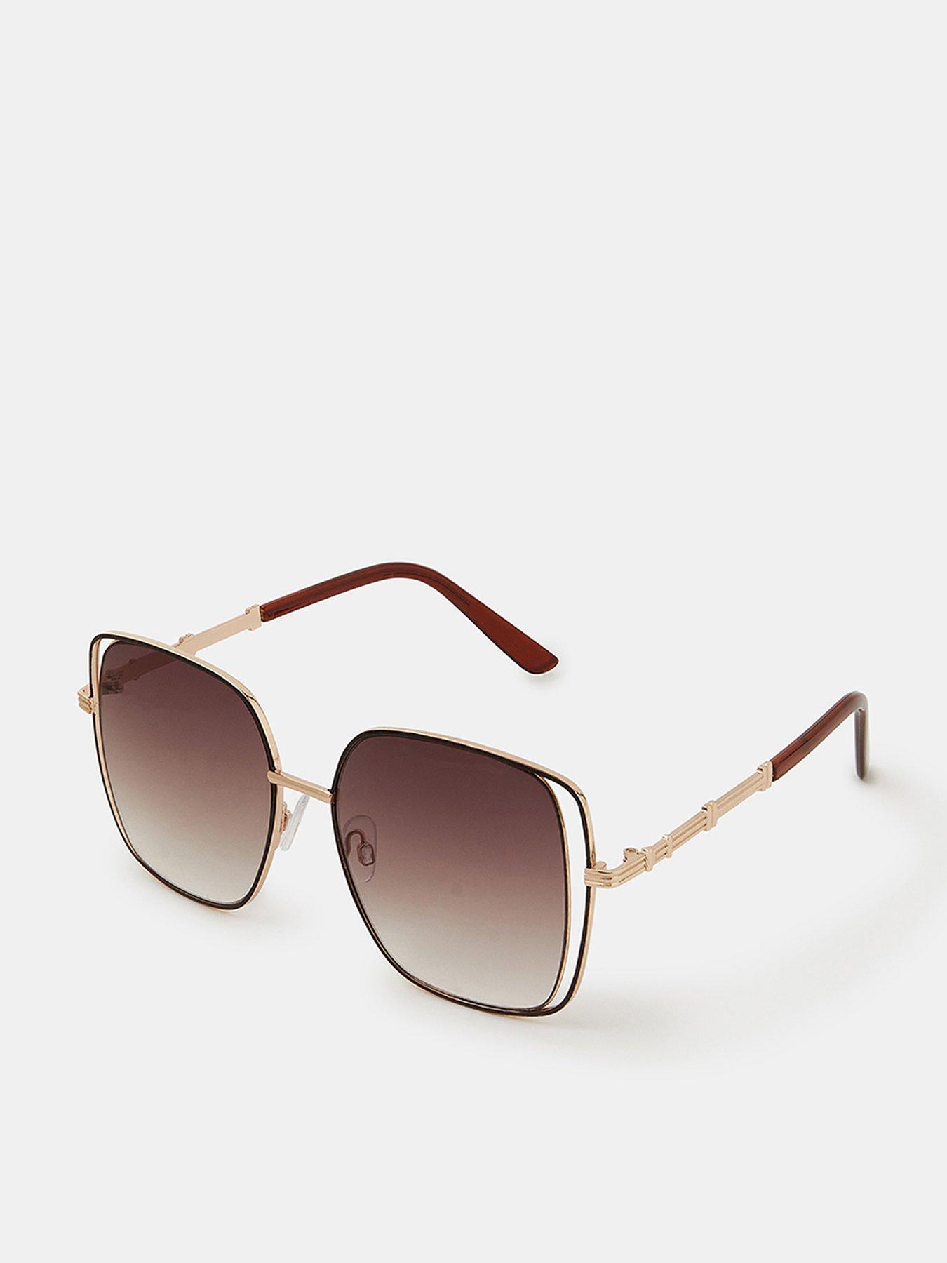 Accessorize Large Cut Out Square Sunglasses
