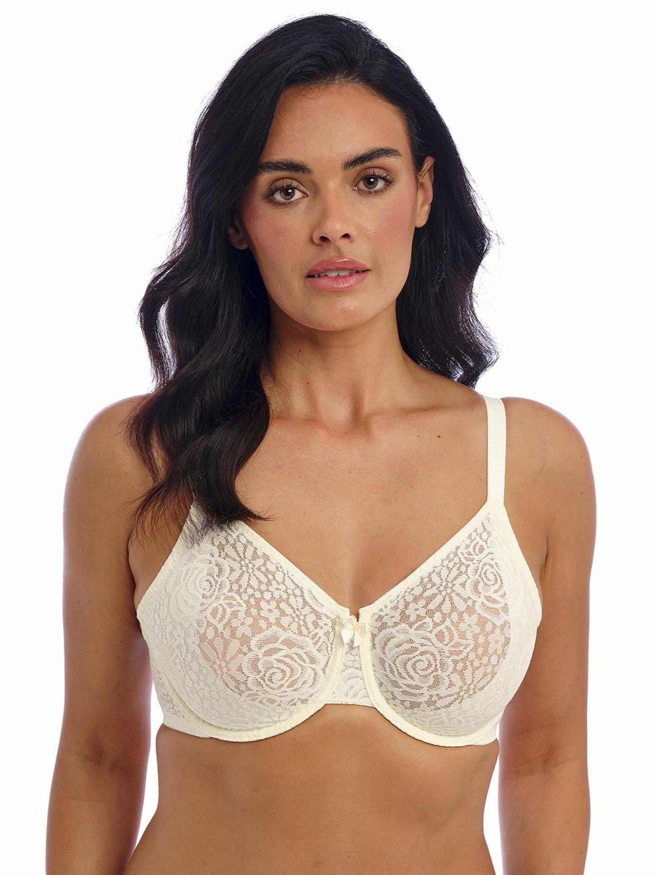 Wacoal Halo Lace Moulded Underwire Bra - Ivory