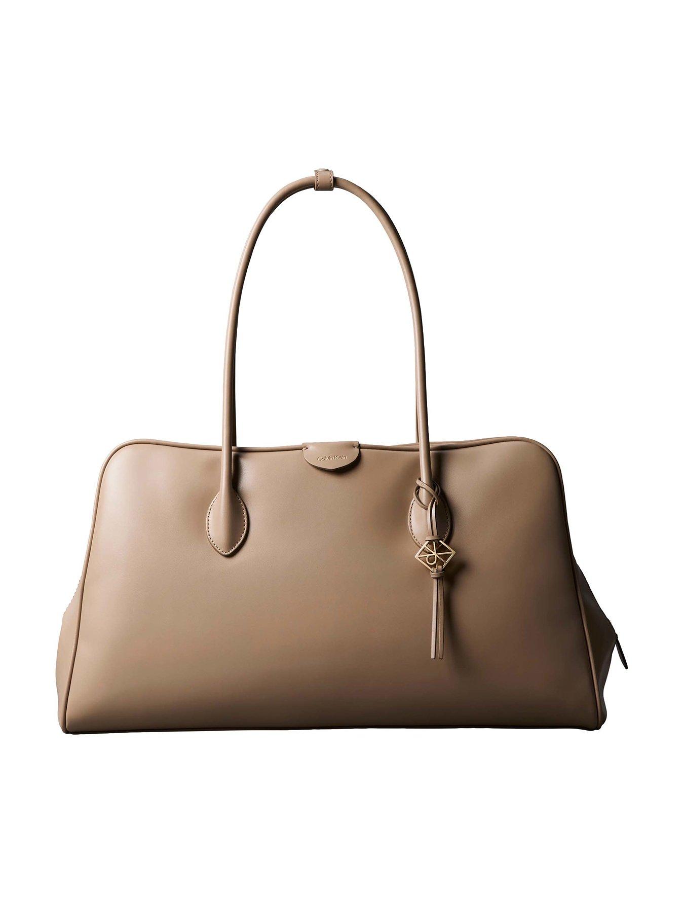 Image 1 of 2 of Calvin Klein Multi Compartment Large Work Bag - Desert Taupe