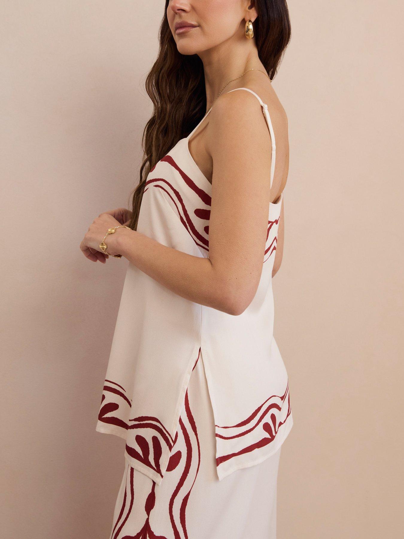 Image 4 of 5 of Michelle Keegan Printed Co Ord&nbsp;Longline Cami Top - Print