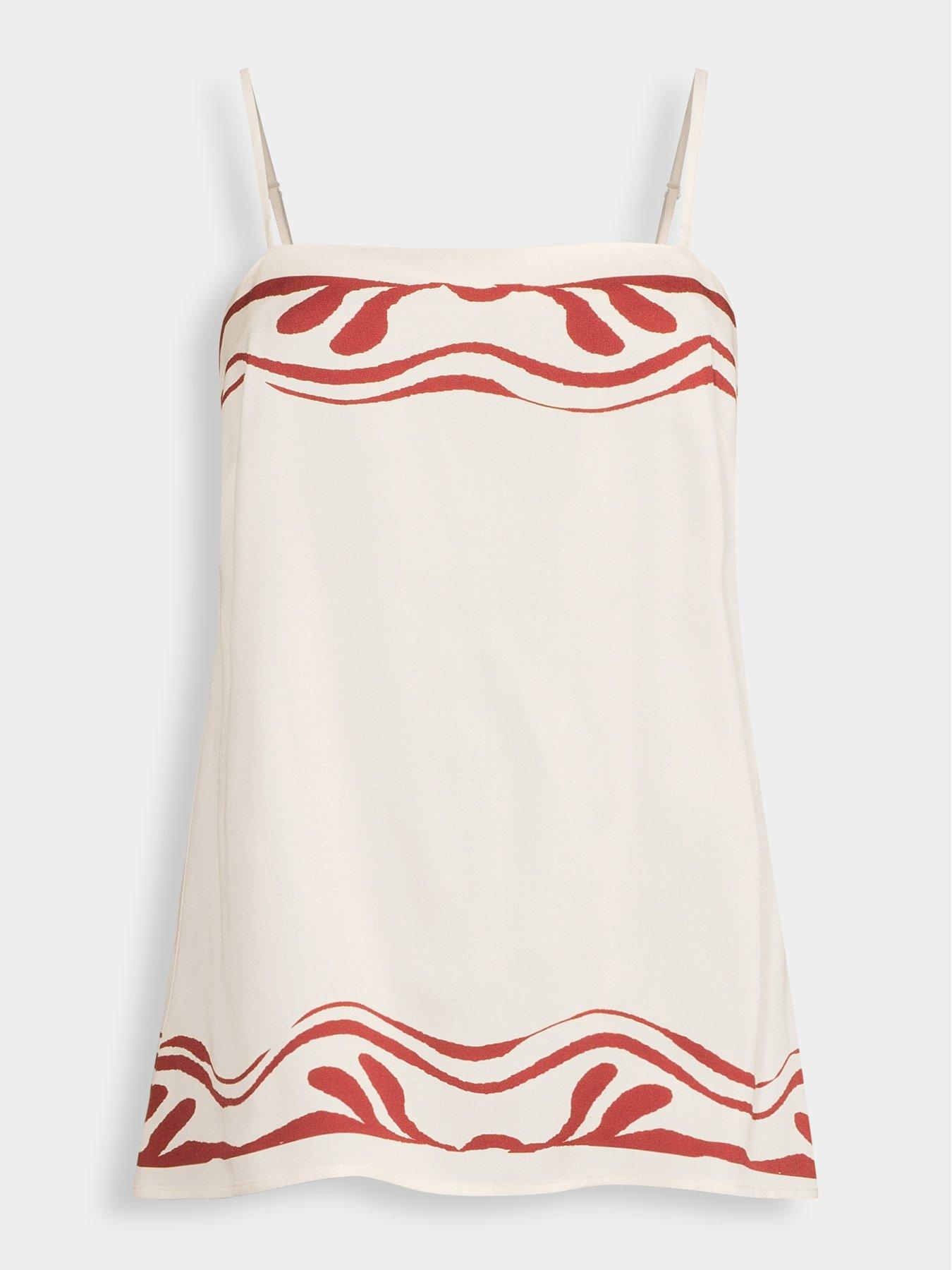 Image 5 of 5 of Michelle Keegan Printed Co Ord&nbsp;Longline Cami Top - Print