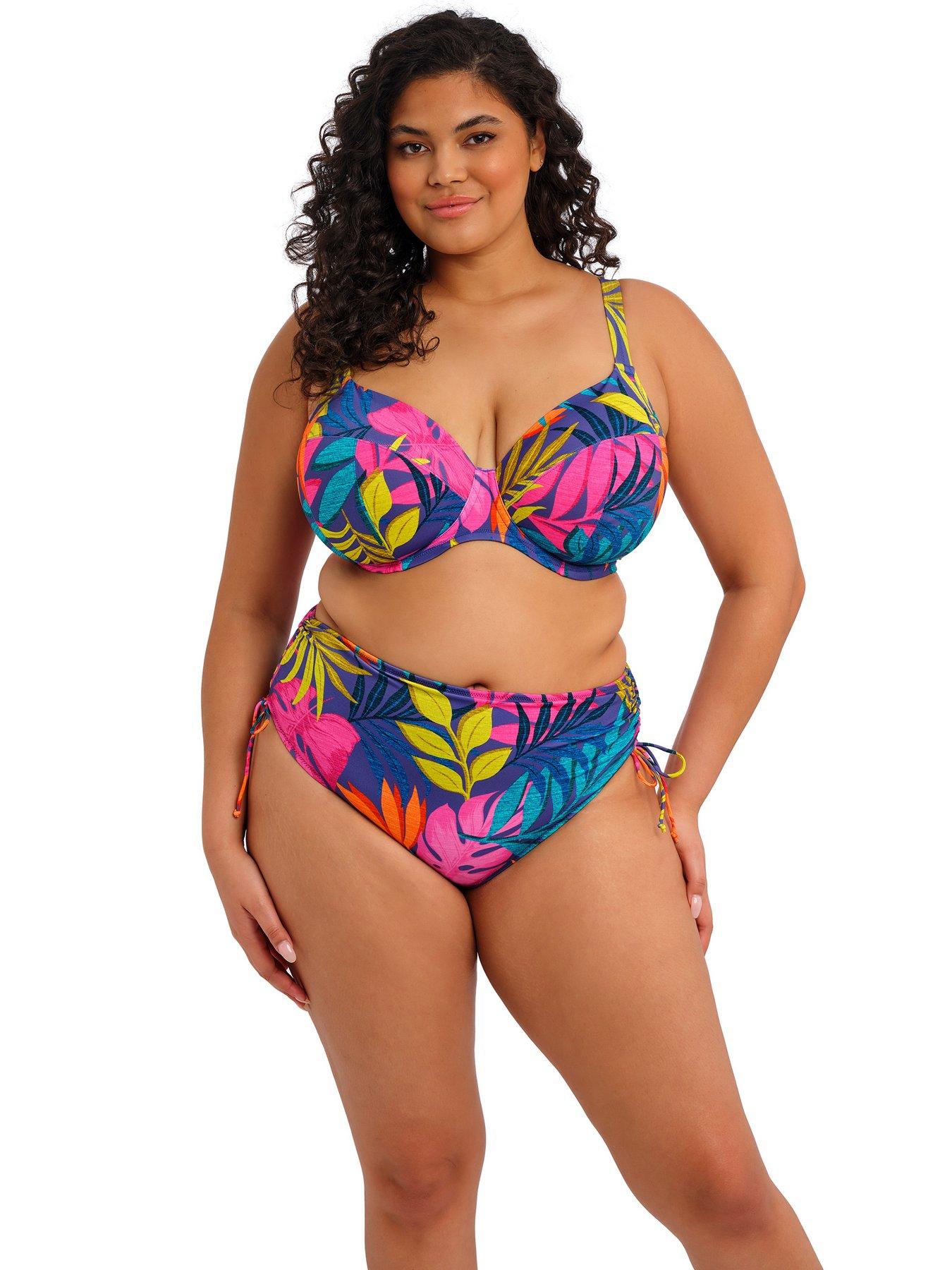 Elomi Porto Rafti Underwire Plunge Bikini Top - Indigo