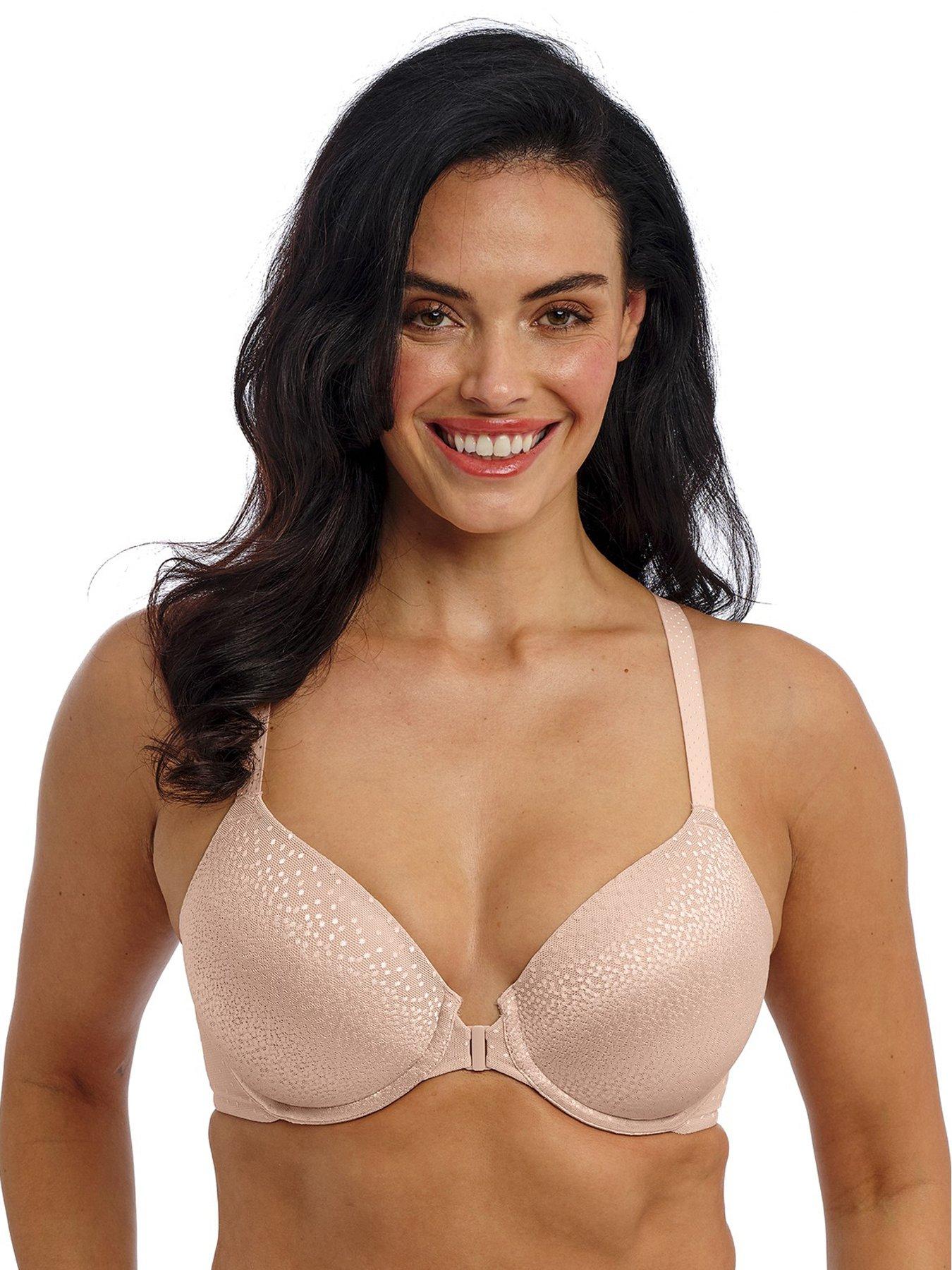 Wacoal Back Appeal Underwire Front Fastener Bra, Pink, Size 38E, Women