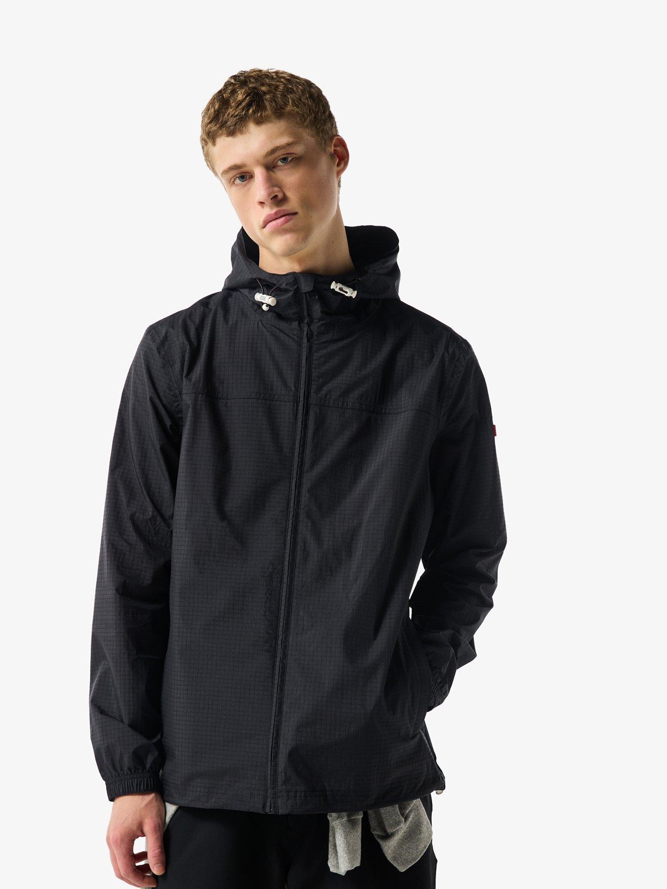 Hunter Mens Packable Rain Jacket - Black