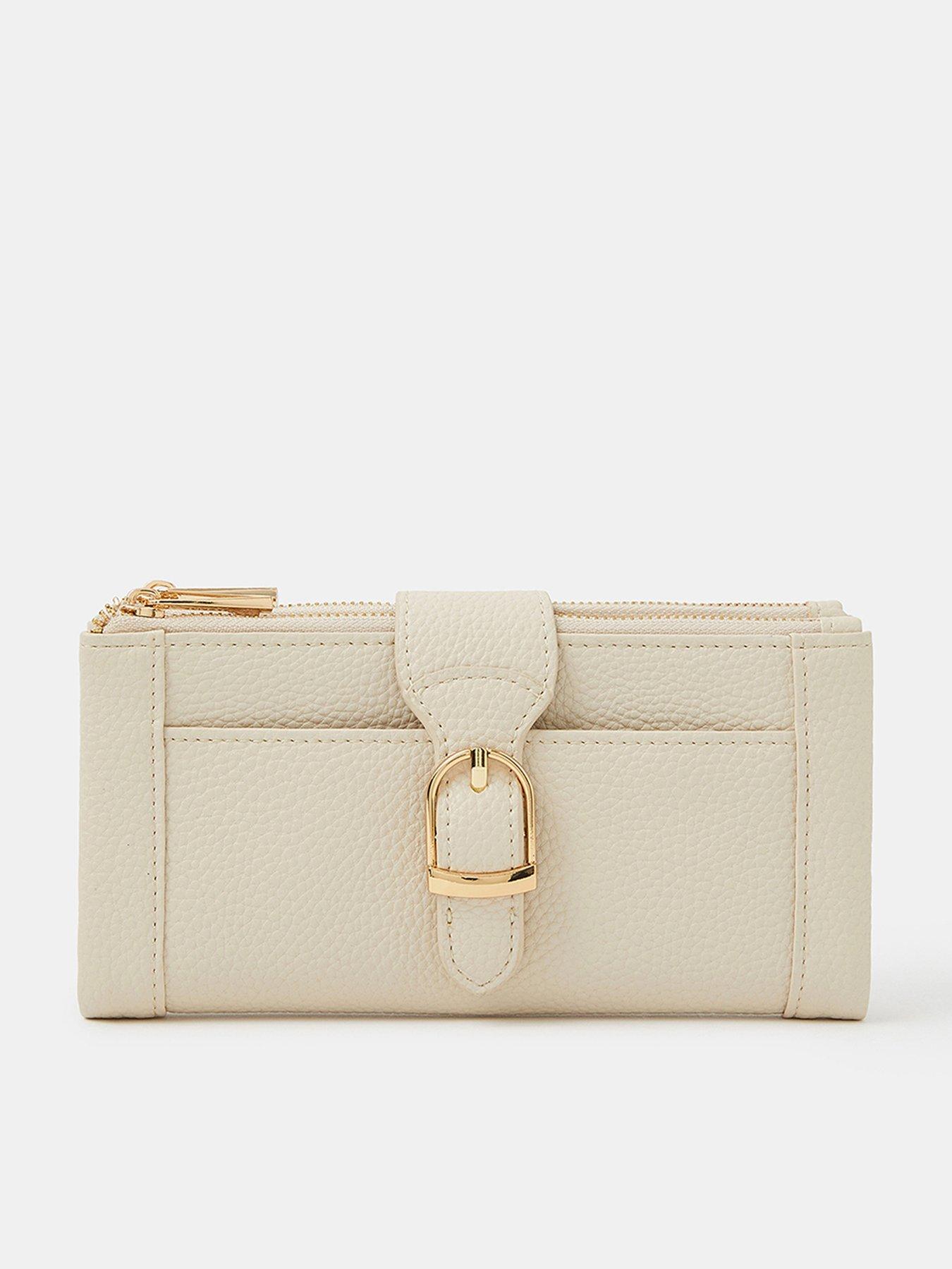 Image 1 of 3 of Accessorize Faux Leather Buckle Purse