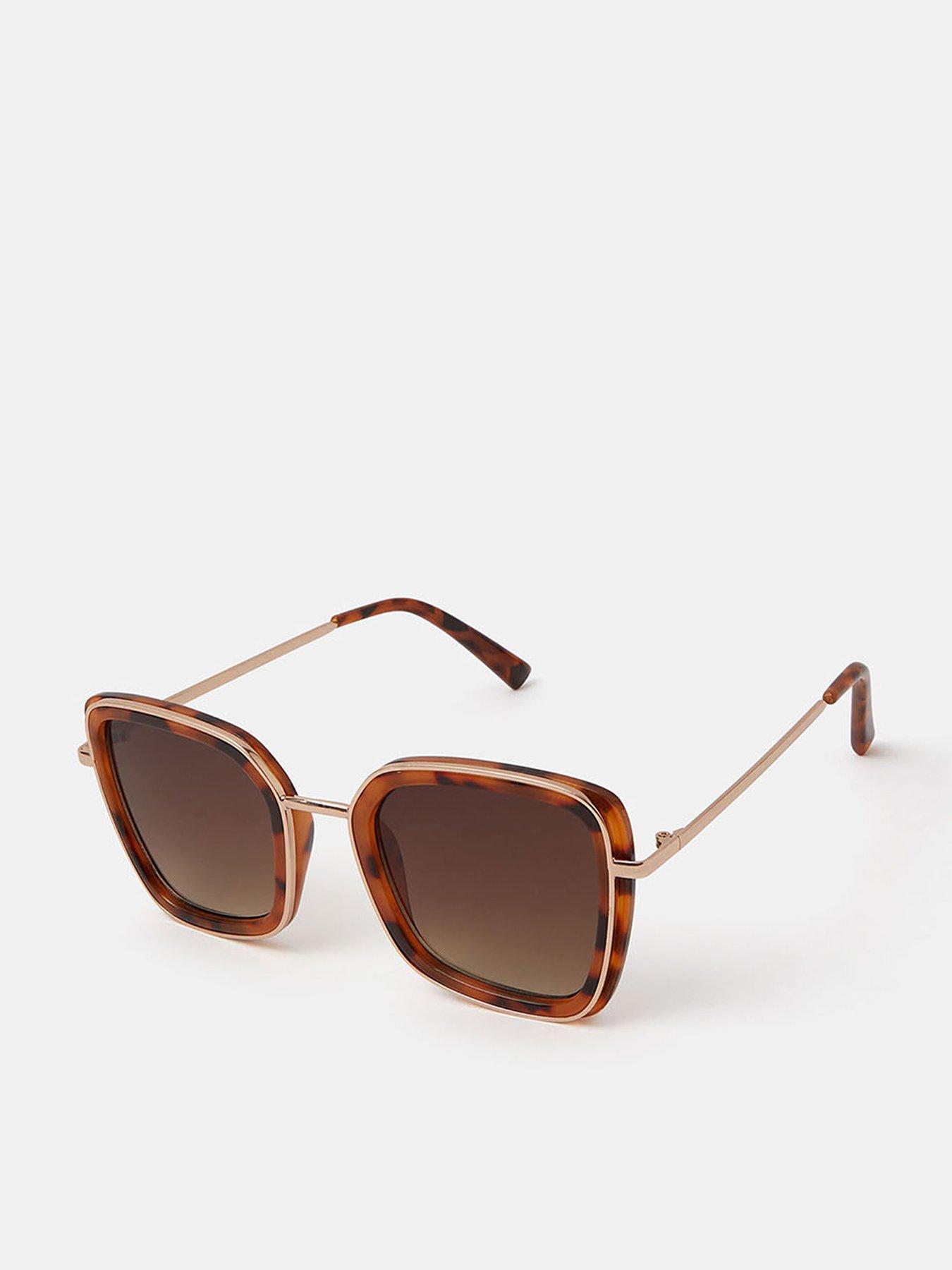 Accessorize Cat Eye Tort Sunglasses