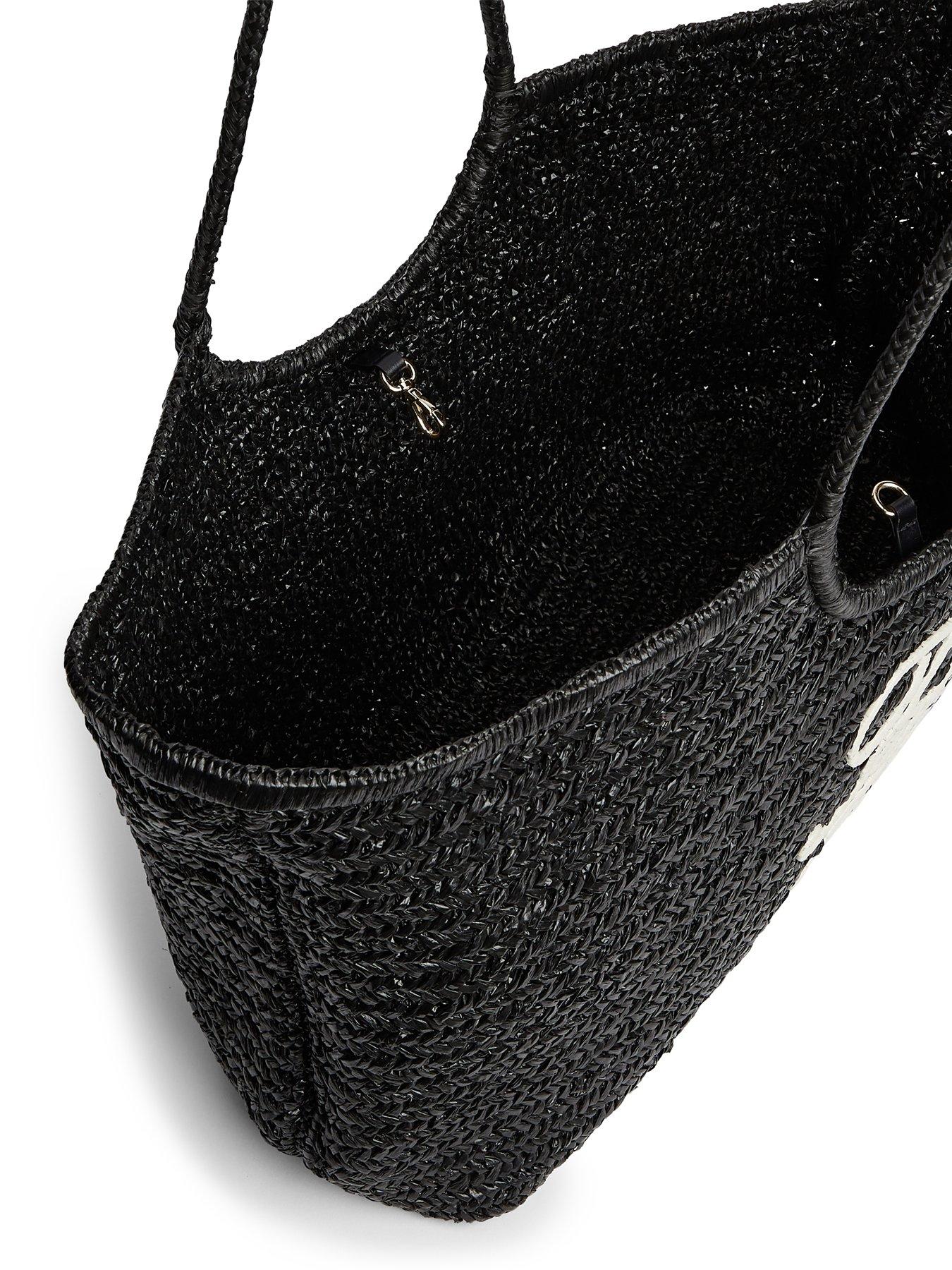 Image 3 of 4 of Tommy Hilfiger Th Elev Summ Maxi Tote Raffia - Black