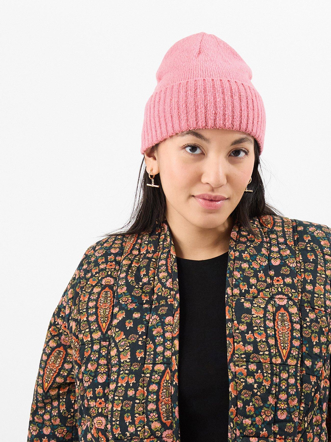 Image 2 of 3 of Accessorize Ribbed Knit Beanie Hat