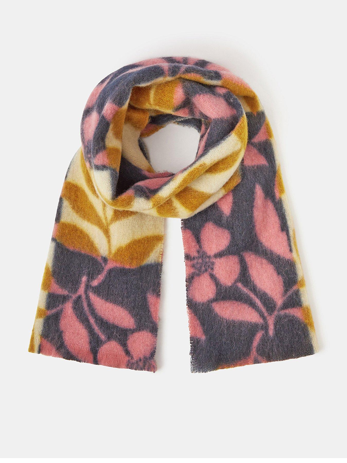 Accessorize Floral Knitted Blanket Scarf