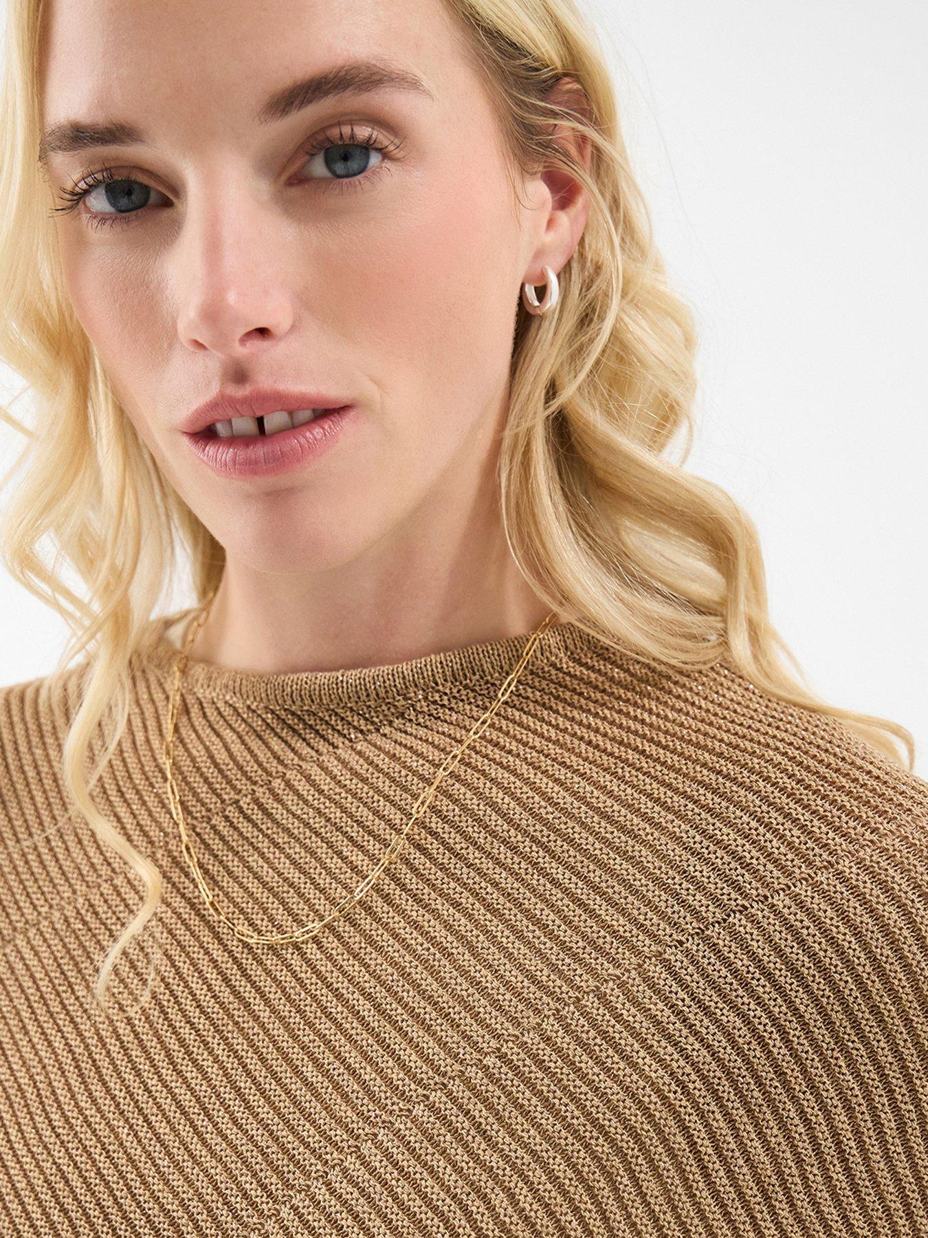 Image 4 of 4 of Accessorize Sparkle Knit Poncho