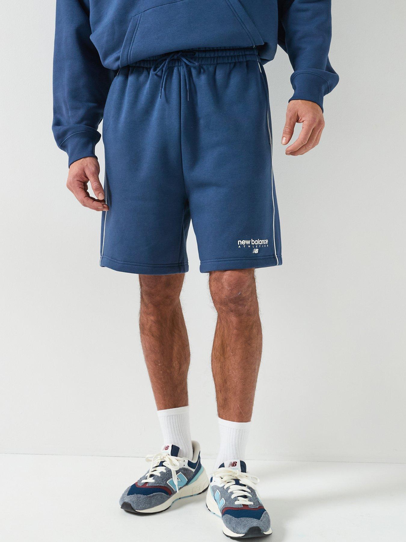 New Balance: Mens Linear Graphic Short- Navy