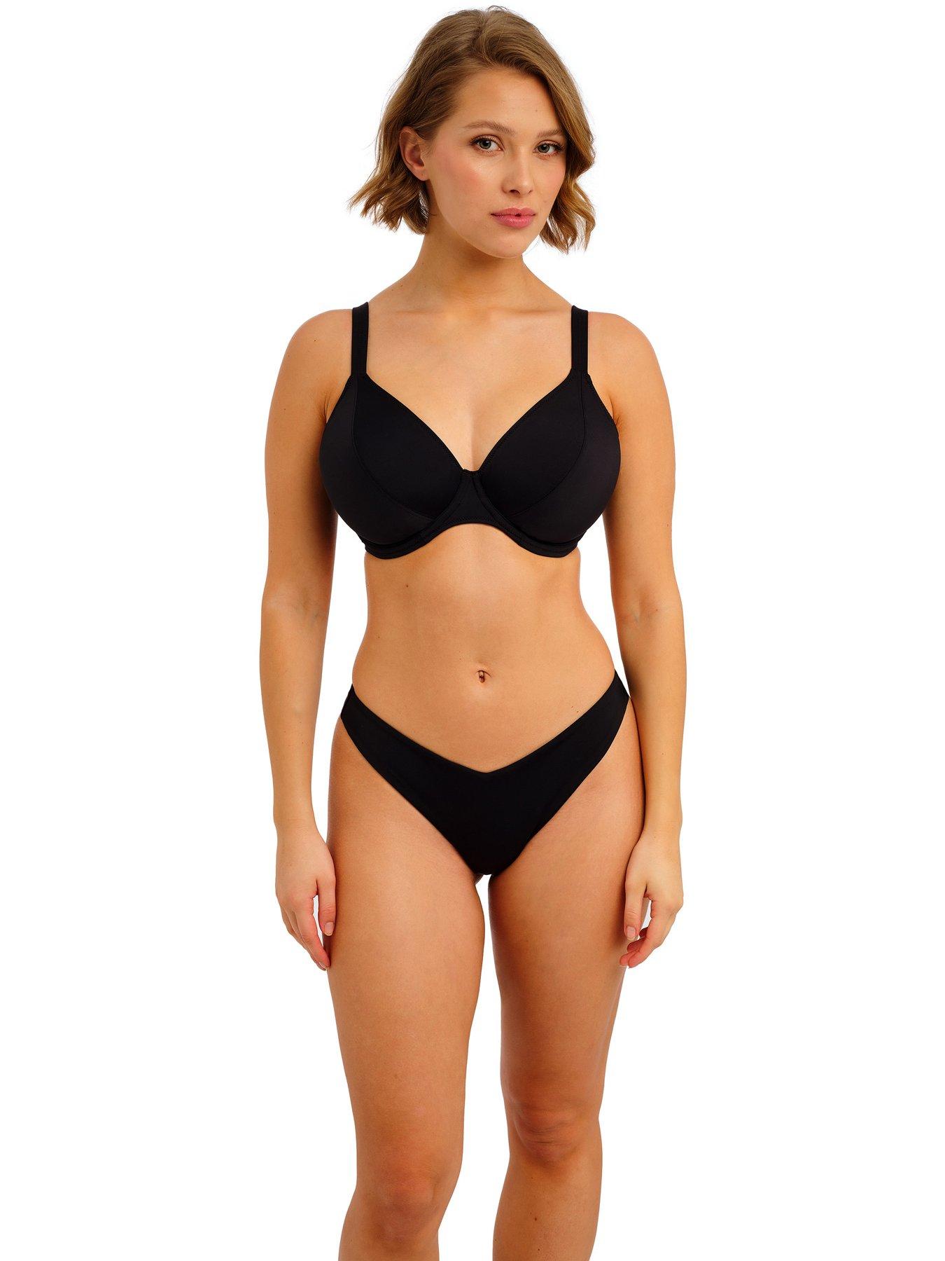 Freya Jewel Cove Brazilian Bikini Brief - Plain Black
