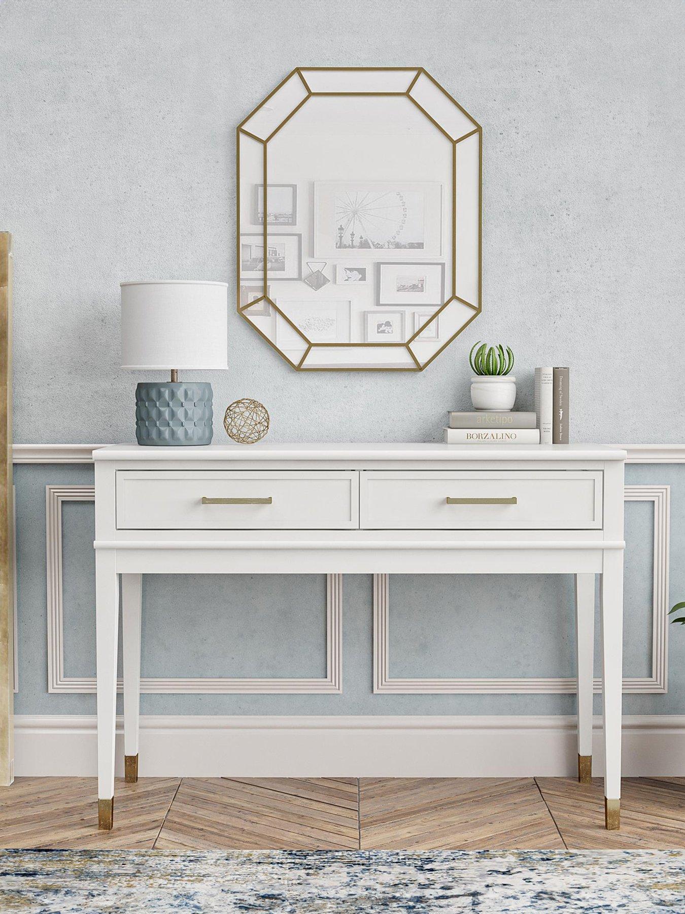 Image 1 of 6 of CosmoLiving by Cosmopolitan Westerleigh Console Table - White