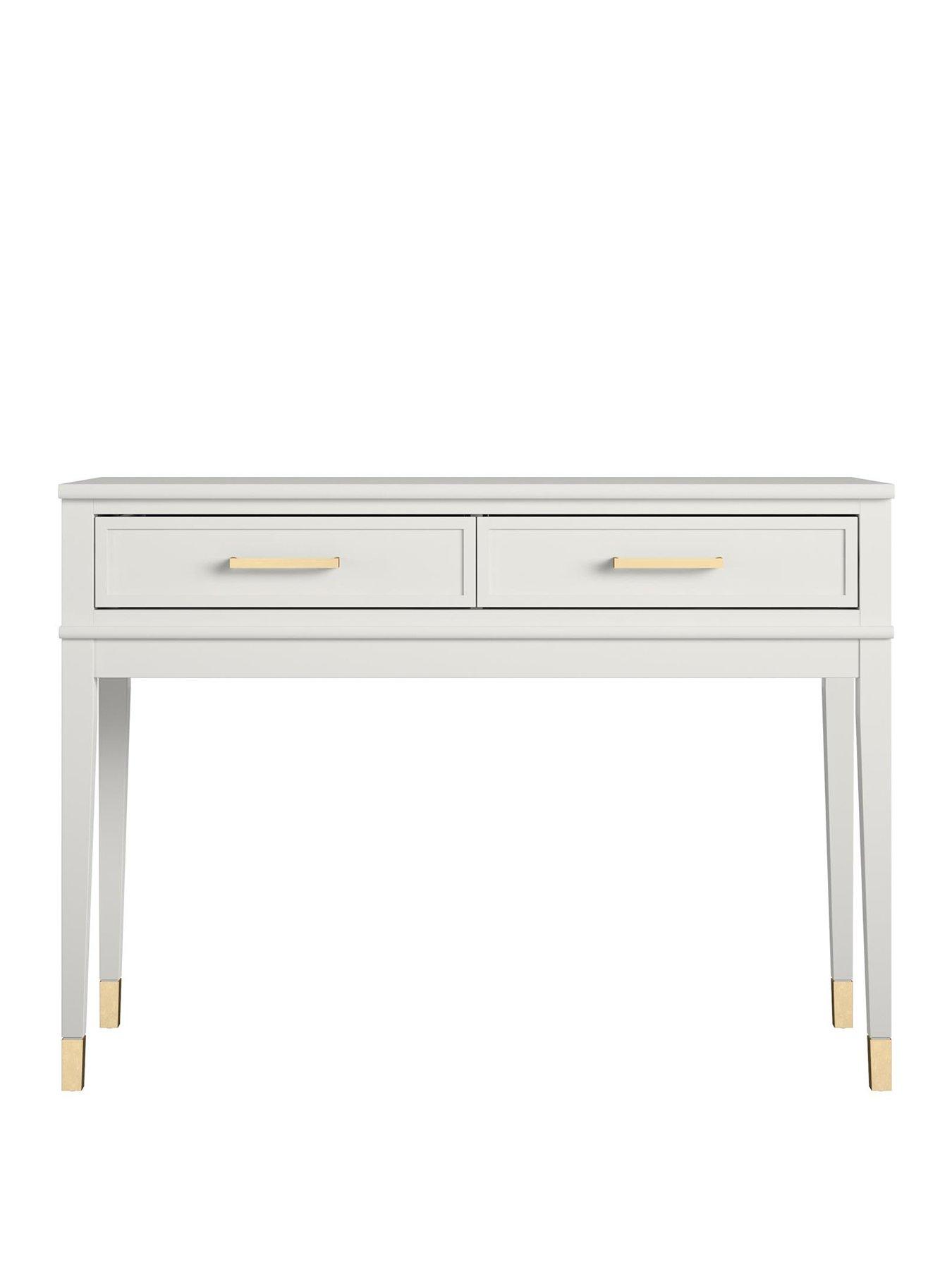 Image 2 of 6 of CosmoLiving by Cosmopolitan Westerleigh Console Table - White
