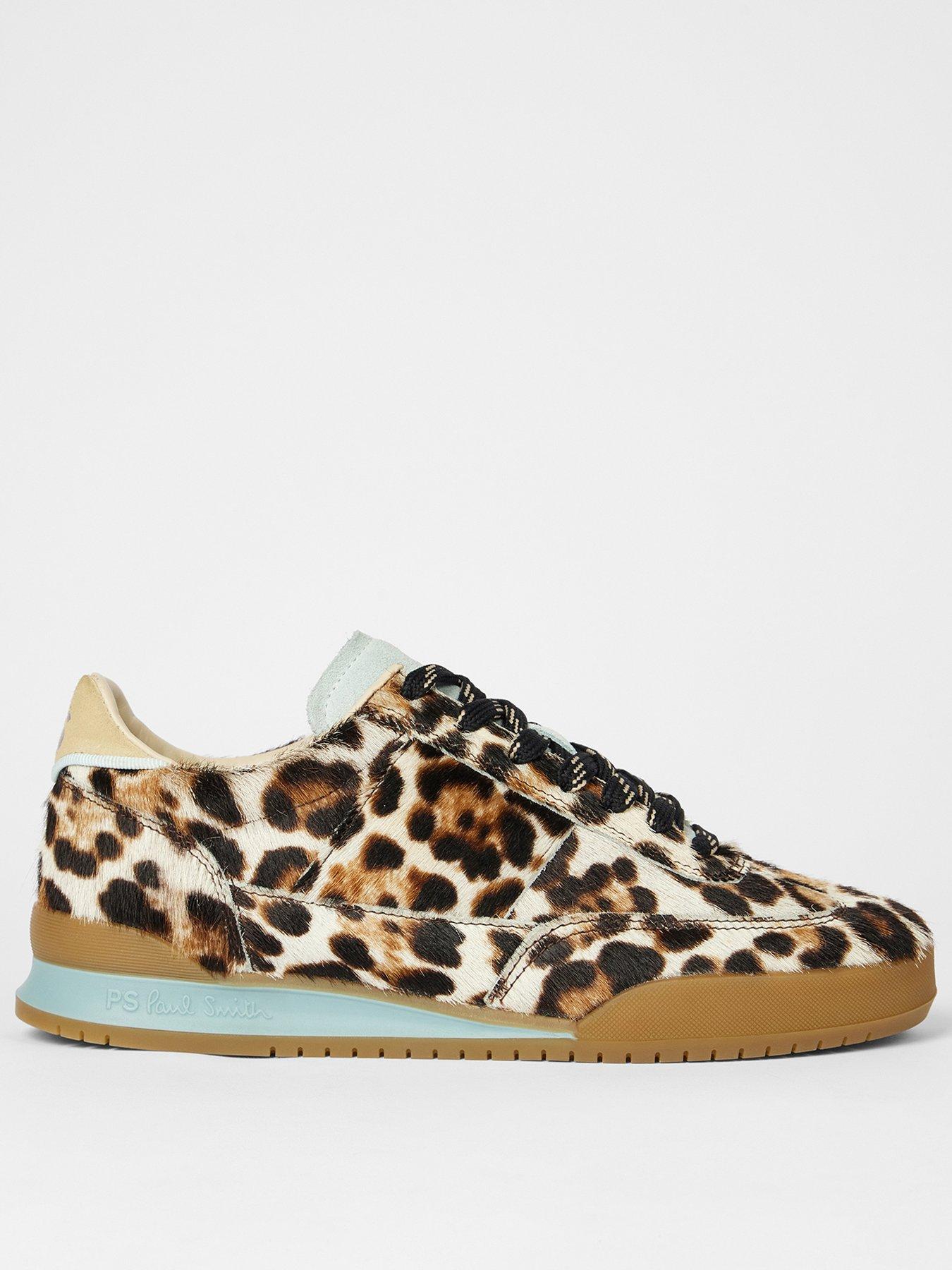 PS PAUL SMITH Womens Shoe Dover Leopard Print - Brown