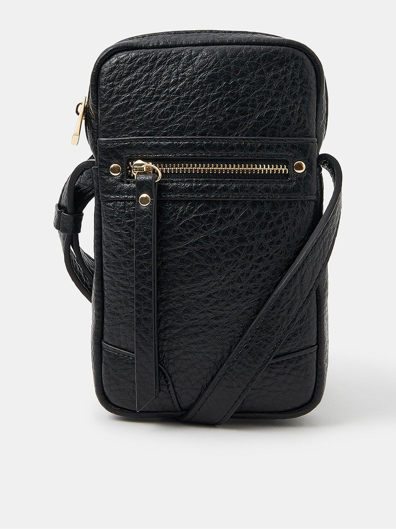 Accessorize Faux Leather Crossbody Phone Bag