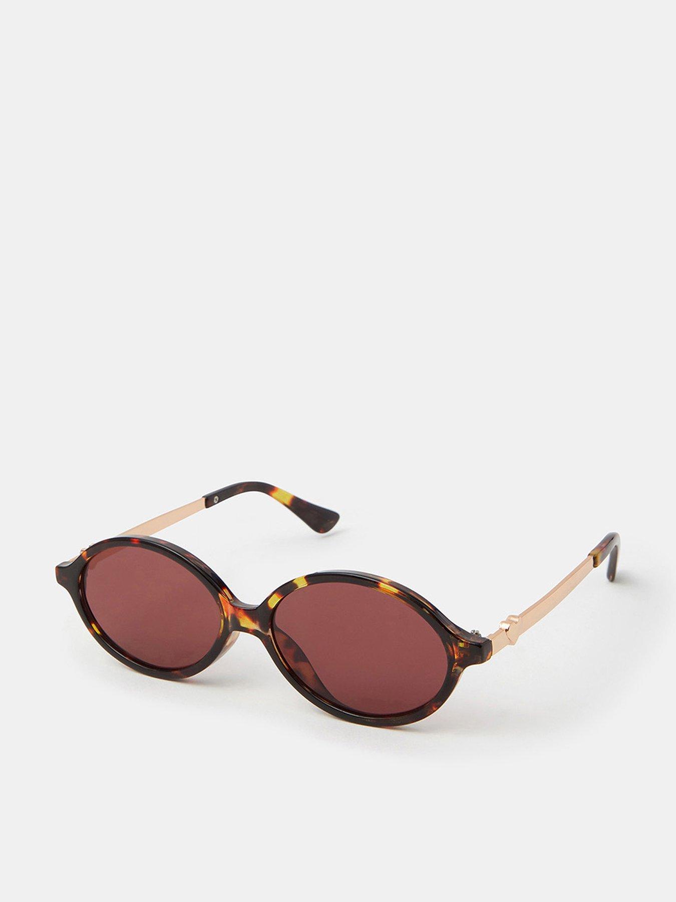 Accessorize Tort Oval Sunglasses