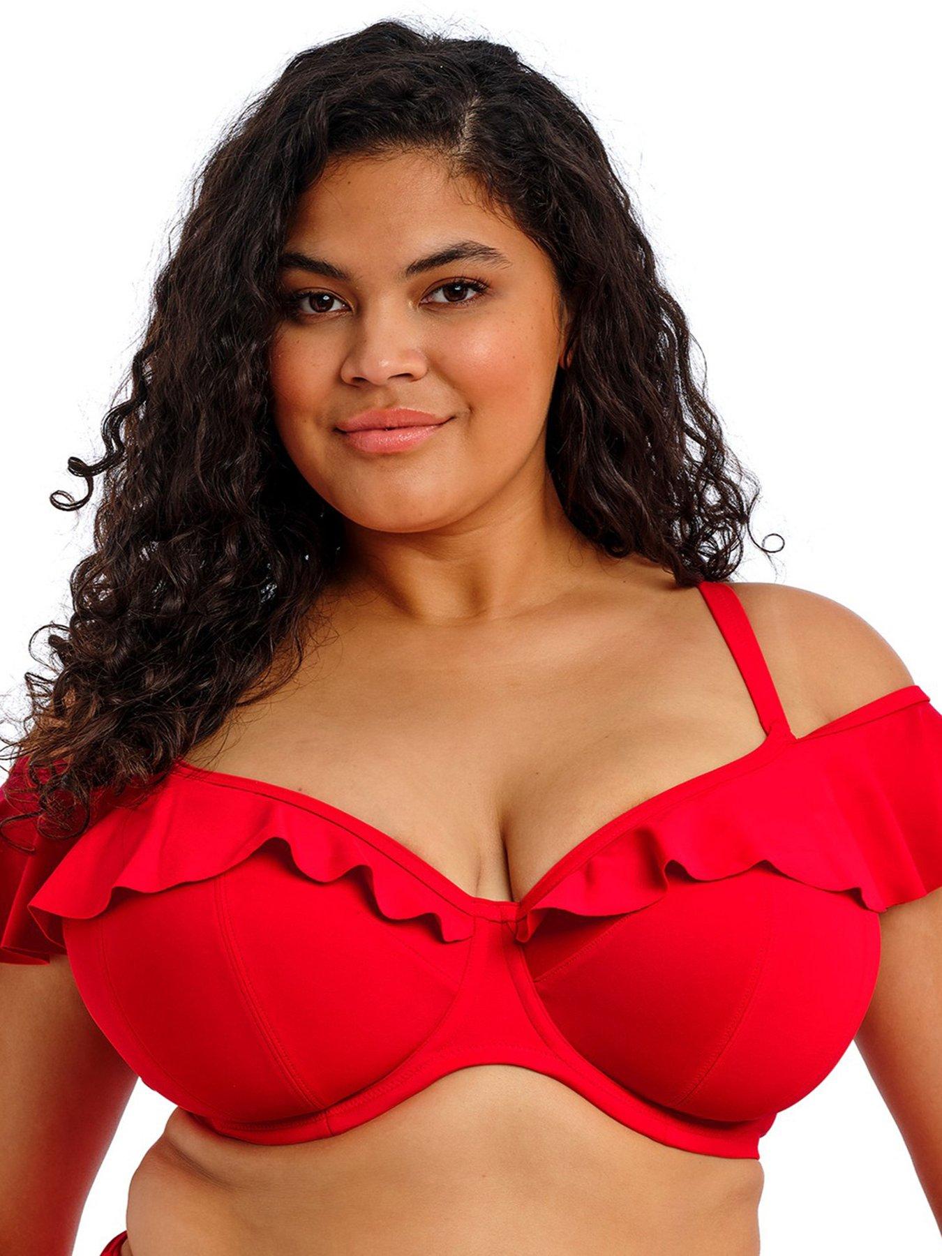 Elomi Plain Sailing Underwire Plunge Bikini Top - Lava