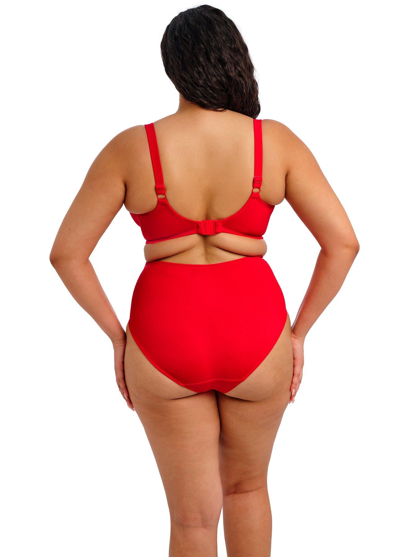 Image 2 of 3 of Elomi Plain Sailing Underwire Plunge Bikini Top - Lava