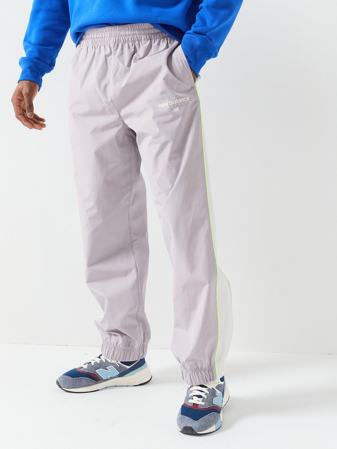 New Balance: Mens Linear Graphic Woven Pant - Grey