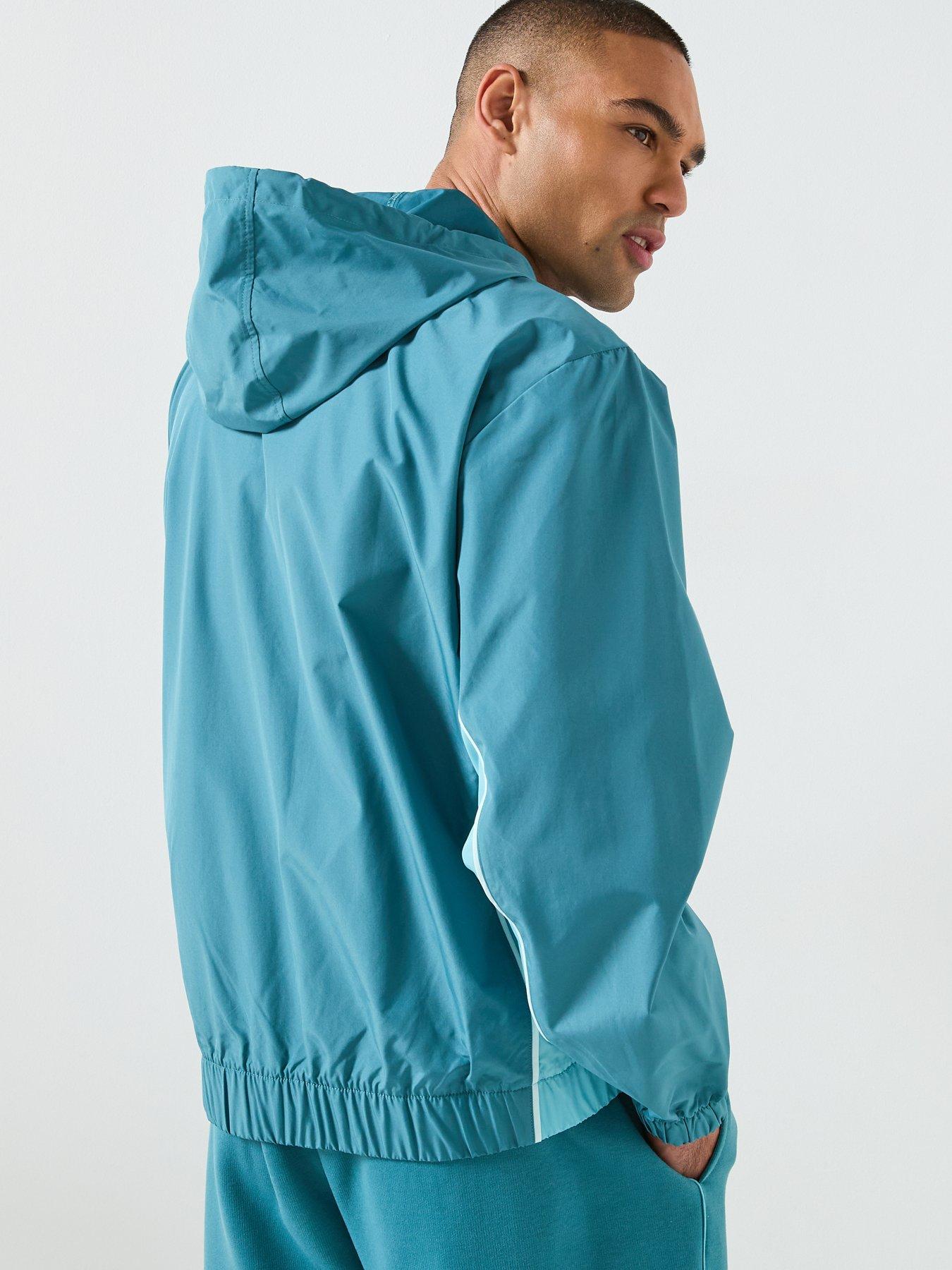 Image 2 of 6 of New Balance Mens Linear Graphic Woven Jacket - Blue